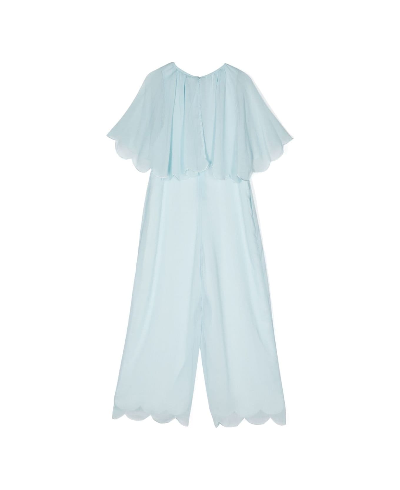 Stella McCartney Kids Tuta Intera A Gamba Ampia - Light blue