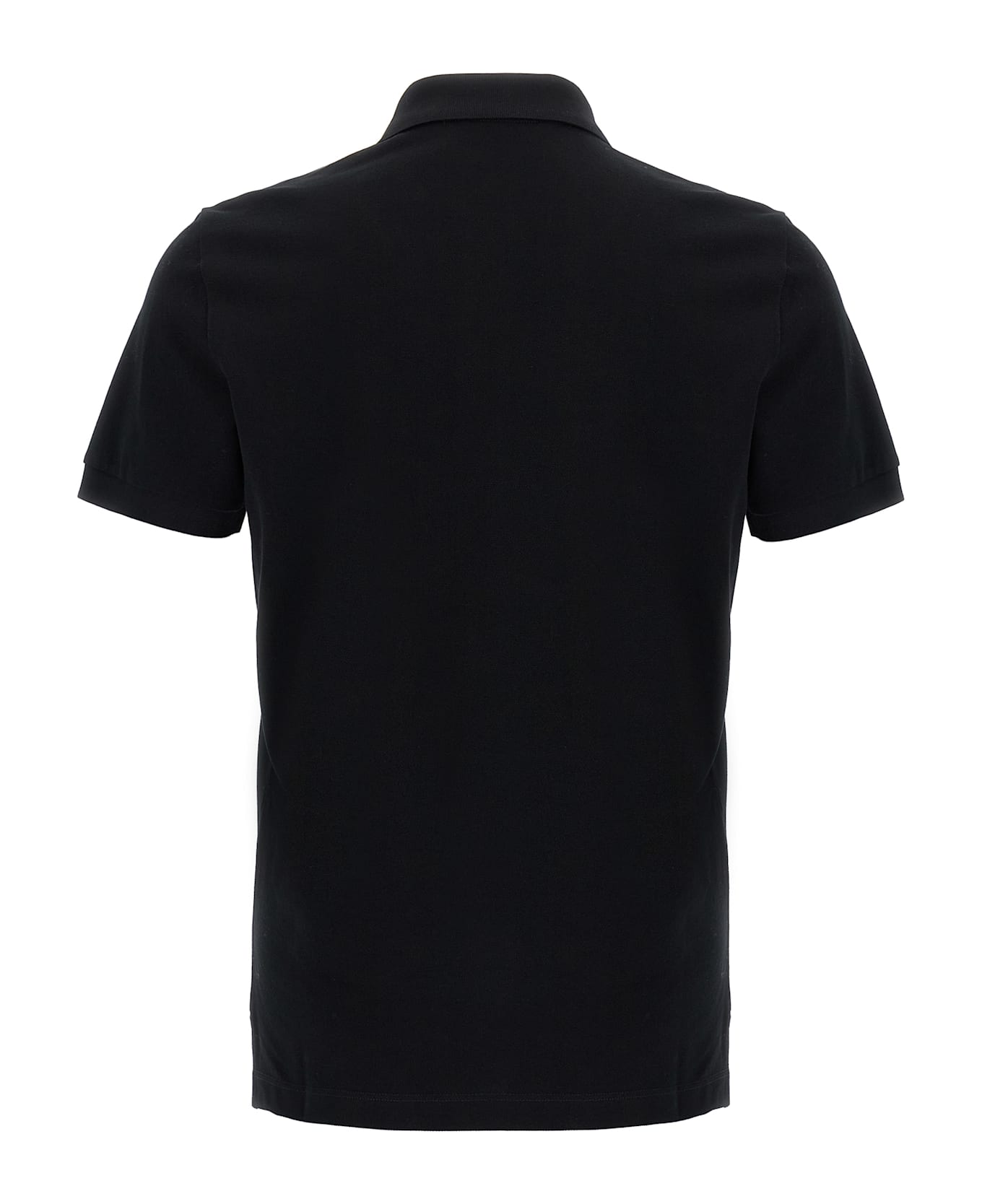 Fendi Ff Metallic Logo Polo Shirt - Nero