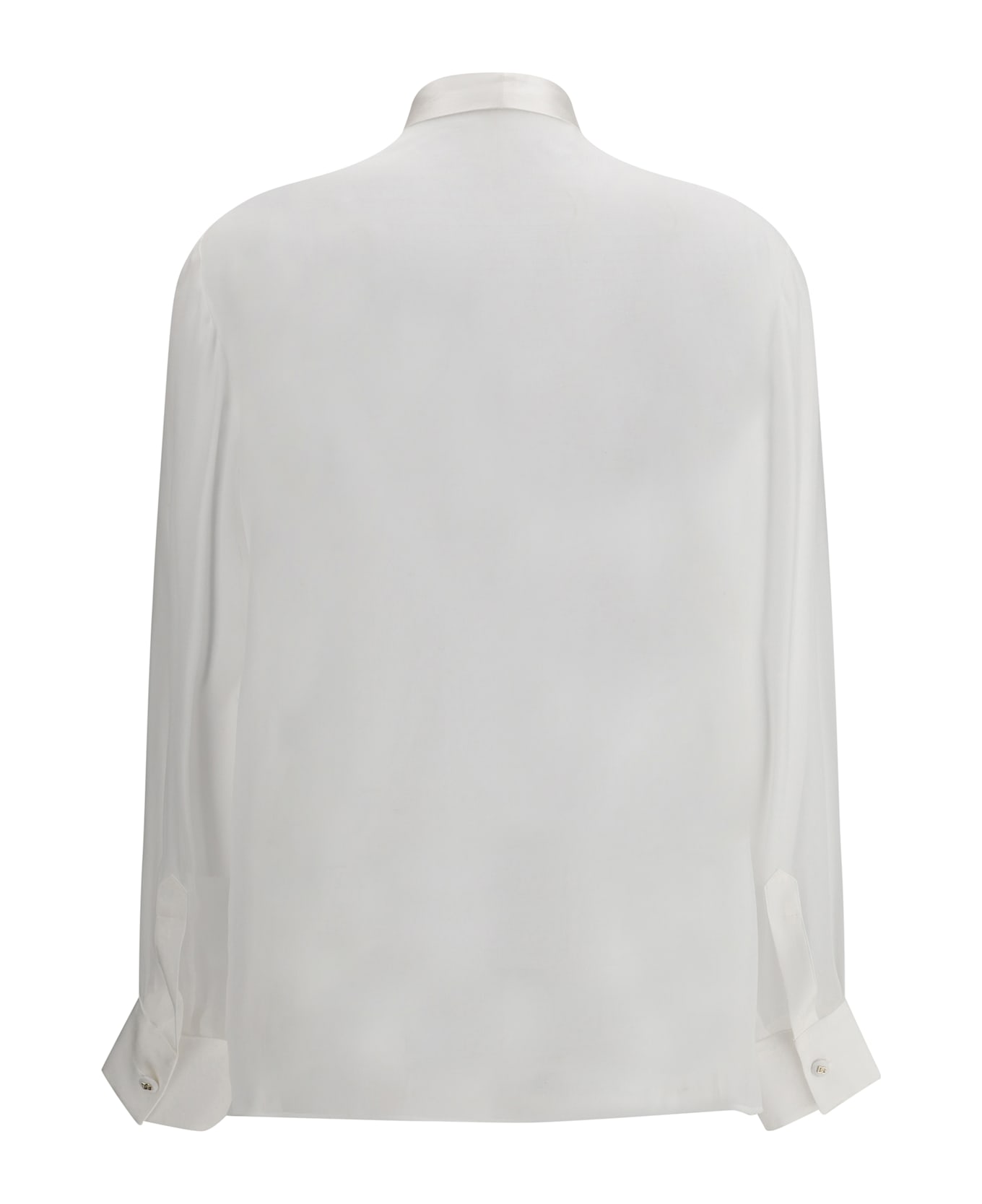 Dolce 
Gabbana Silk Chiffon Shirt - Bianco Ottico
