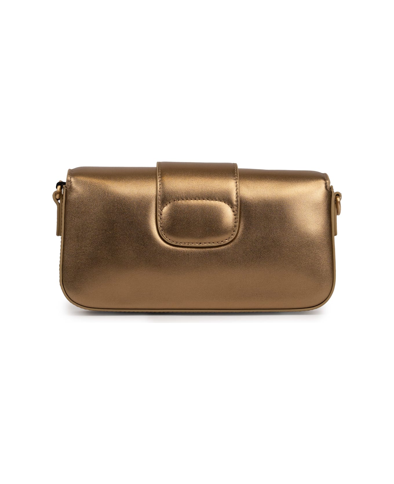 TwinSet Mini "amie" Bag In Leather - Oro