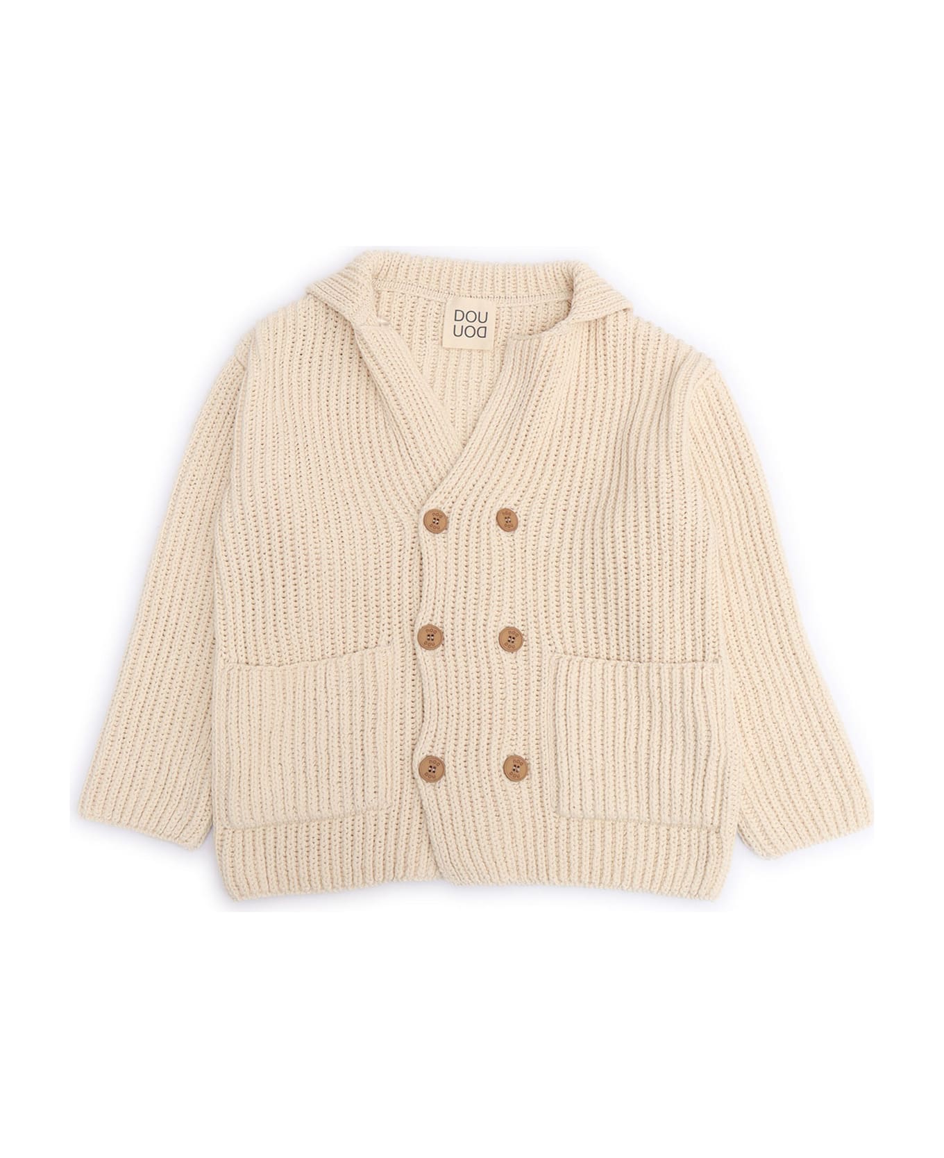 Douuod Knit Cardigan - BEIGE