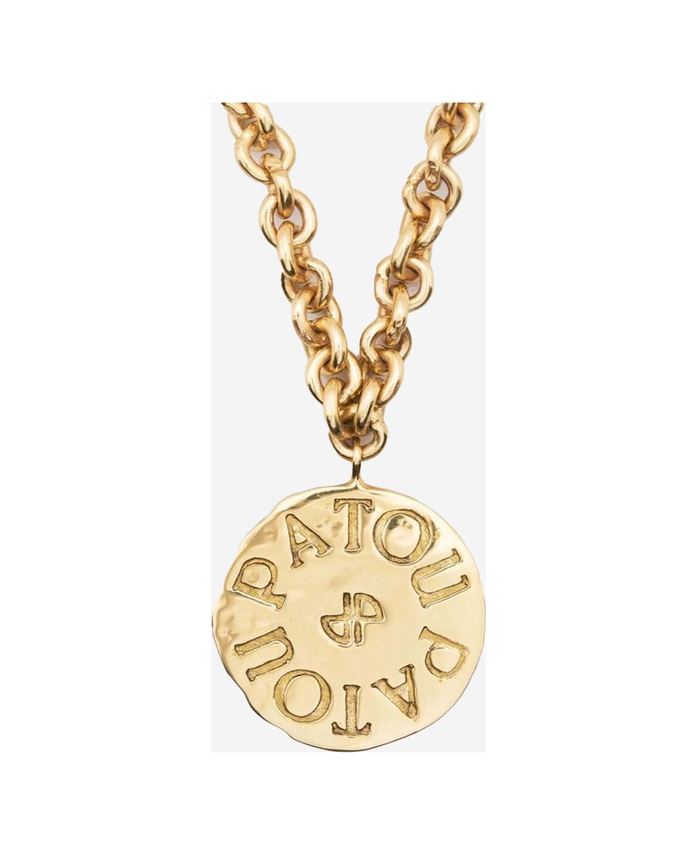 Patou Antique Coin Charm Necklace - Golden