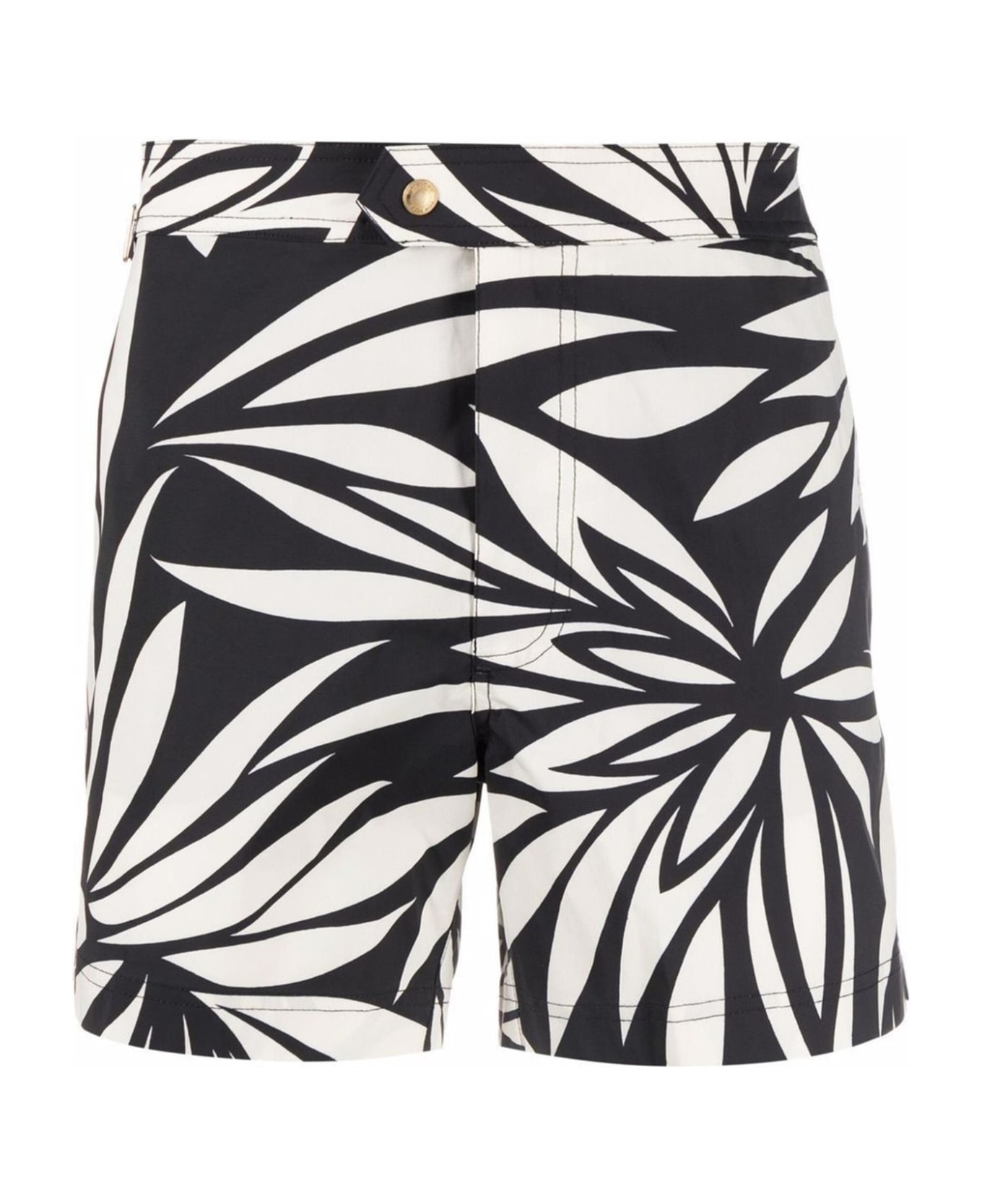 Tom Ford Printed Swim Shorts - Black