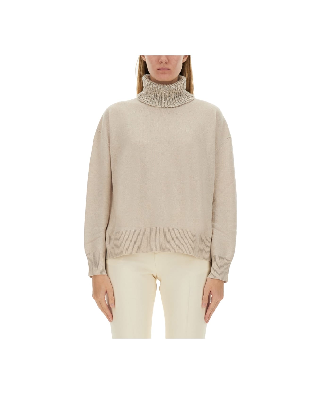 Fabiana Filippi Wool Sweater - Greige