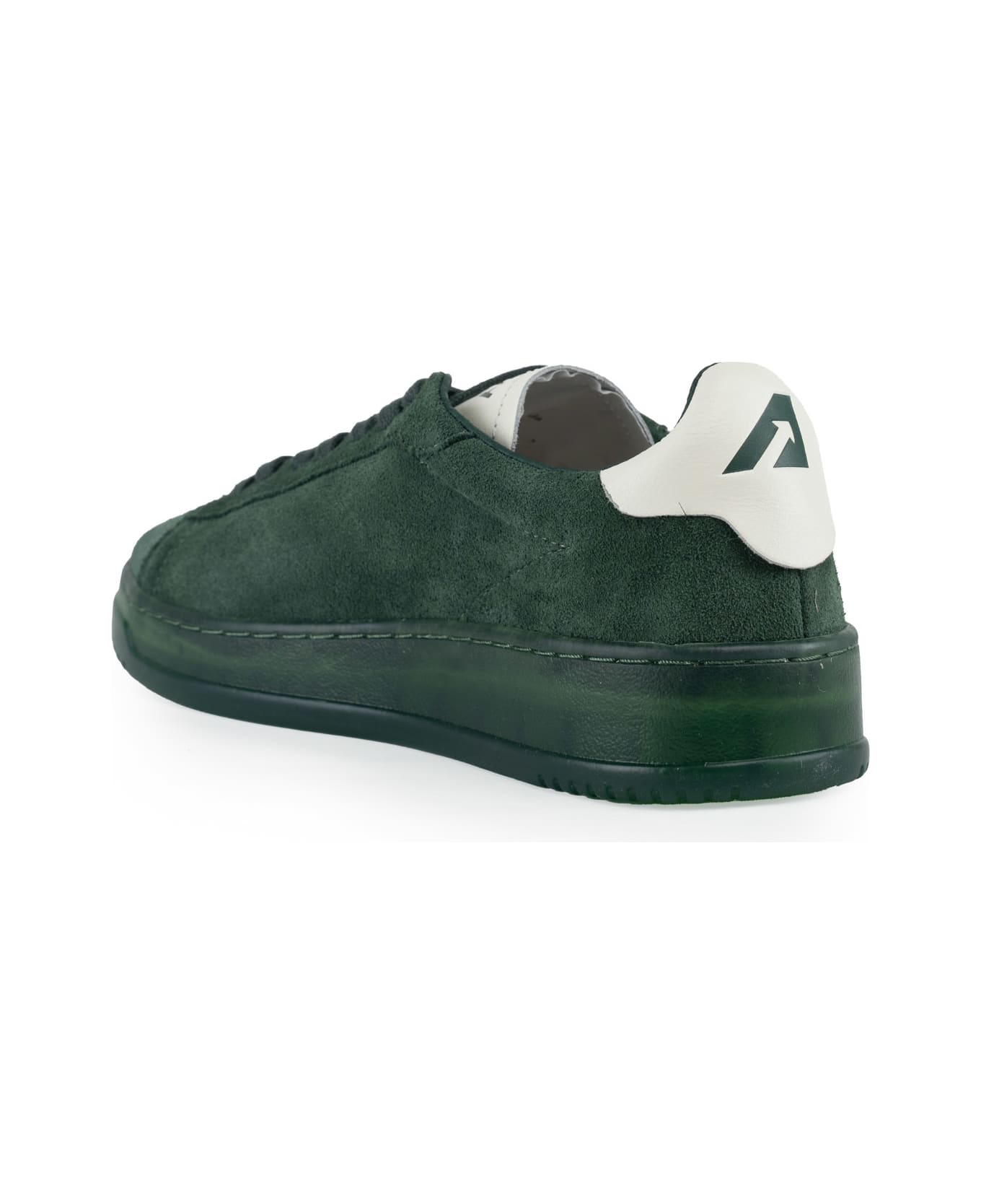 Autry Dallas Low Sneakers In Suede - Suede/leat bottle/marsh