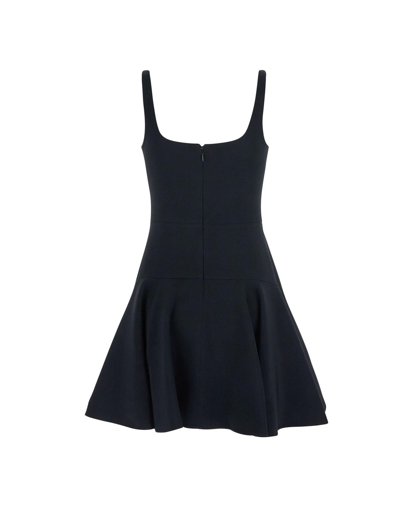 Givenchy Mini Fluted Dress - Black