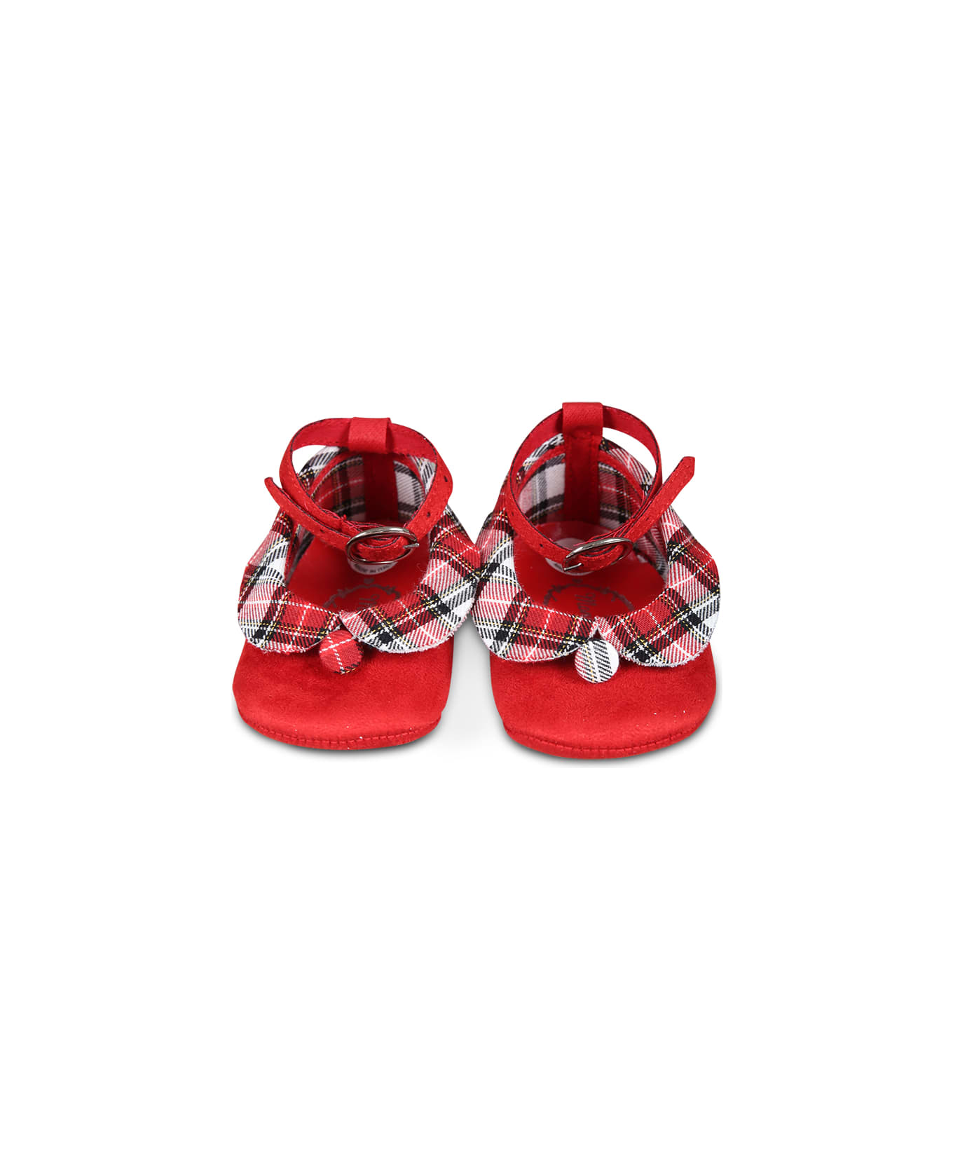 Monnalisa Red Balett Flats For Baby Girl - Red