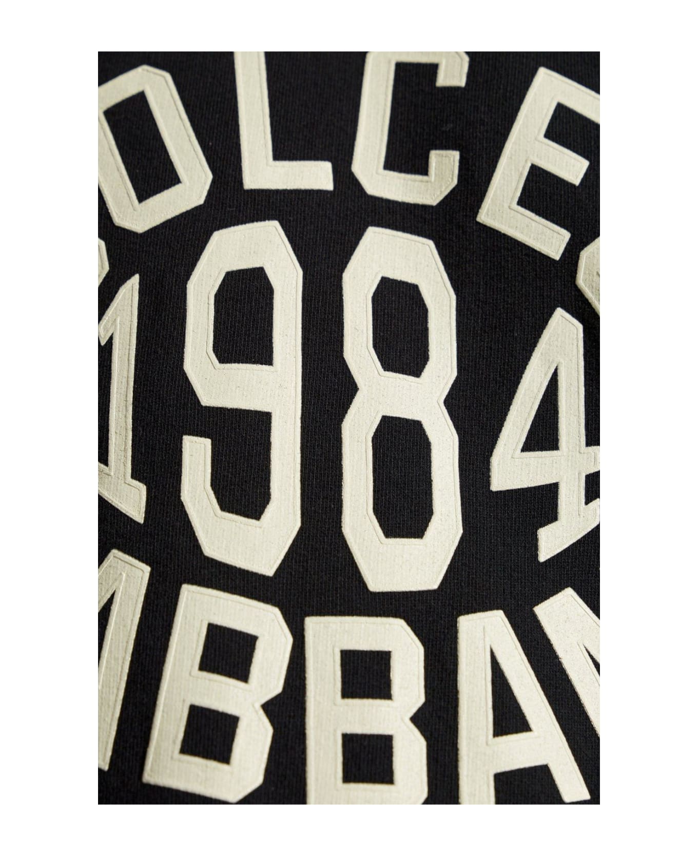 Dolce & Gabbana Logo Printed Hoodie - Black