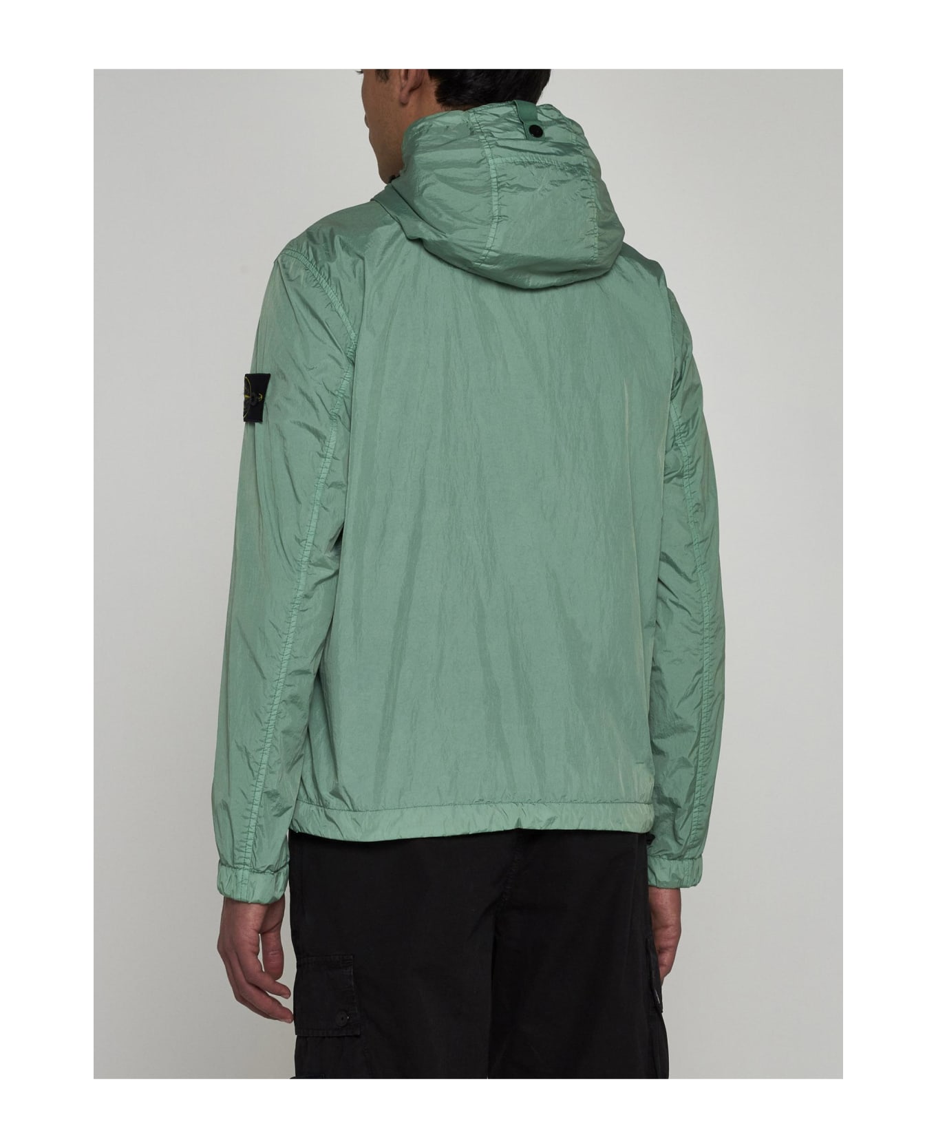 Stone Island Hooded Nylon Jacket - Verde chiaro