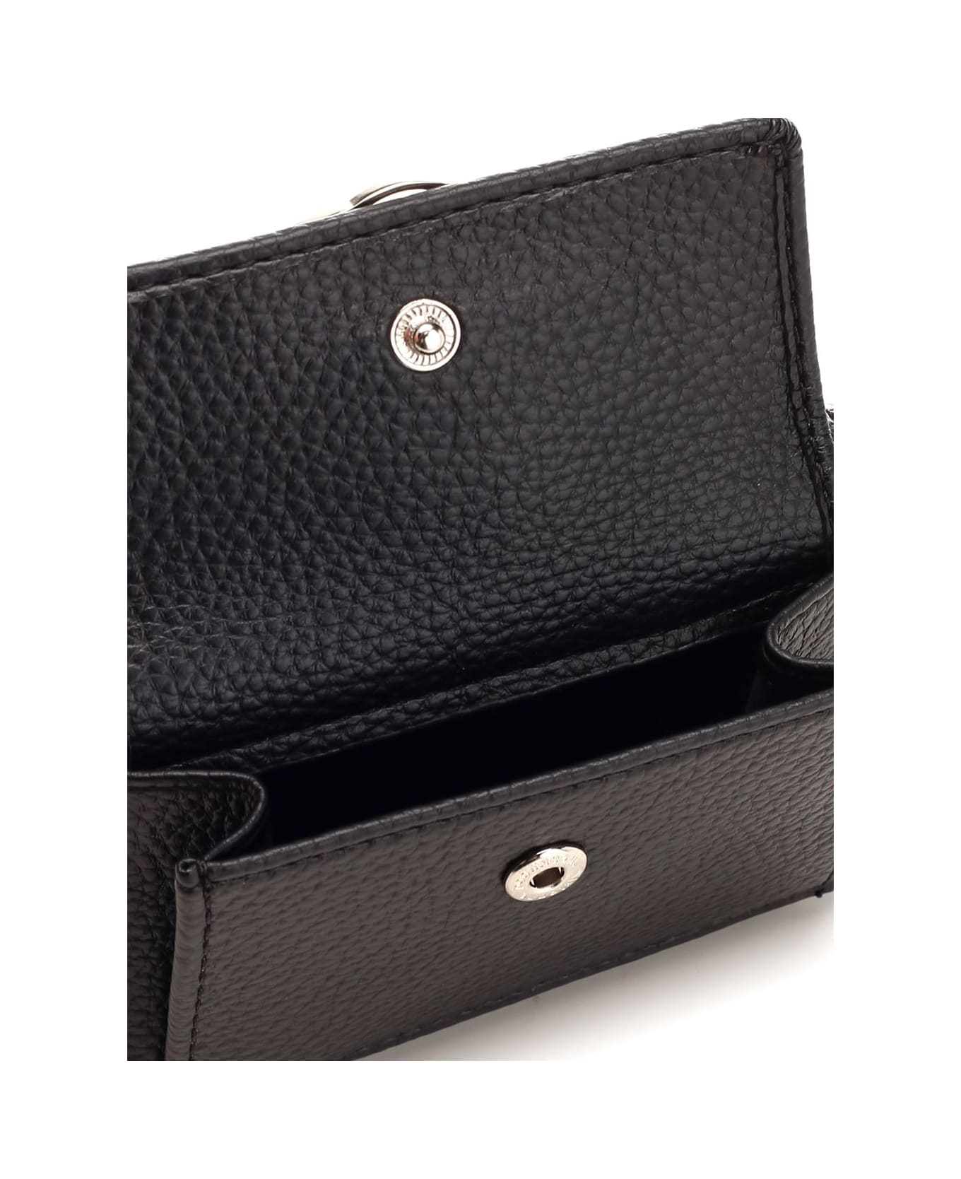 Vivienne Westwood Faux Leather French Wallet - BLACK