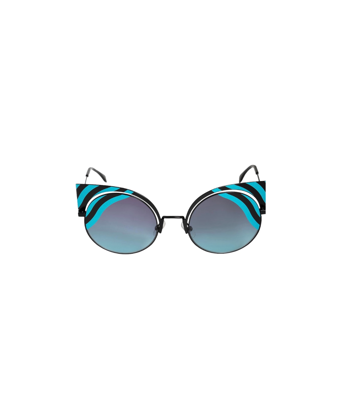 Fendi Eyewear Ff 0215 - Blue & Light Blue Sunglasses サングラス