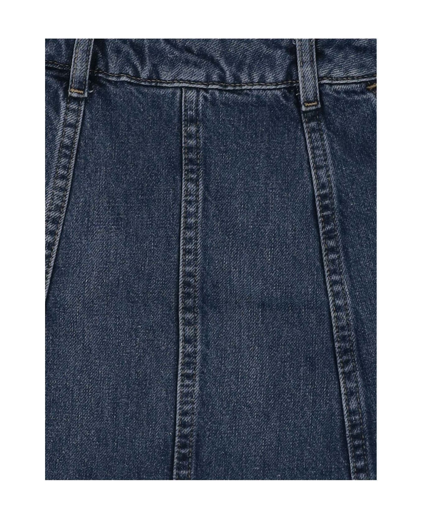 Polo Ralph Lauren Cotton Denim Skirt With Logo - Denim ボトムス
