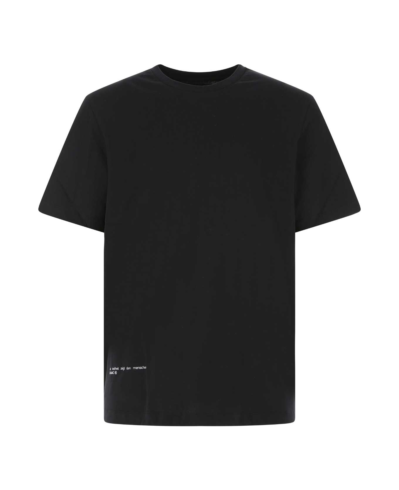 OAMC Black Cotton T-shirt - 001