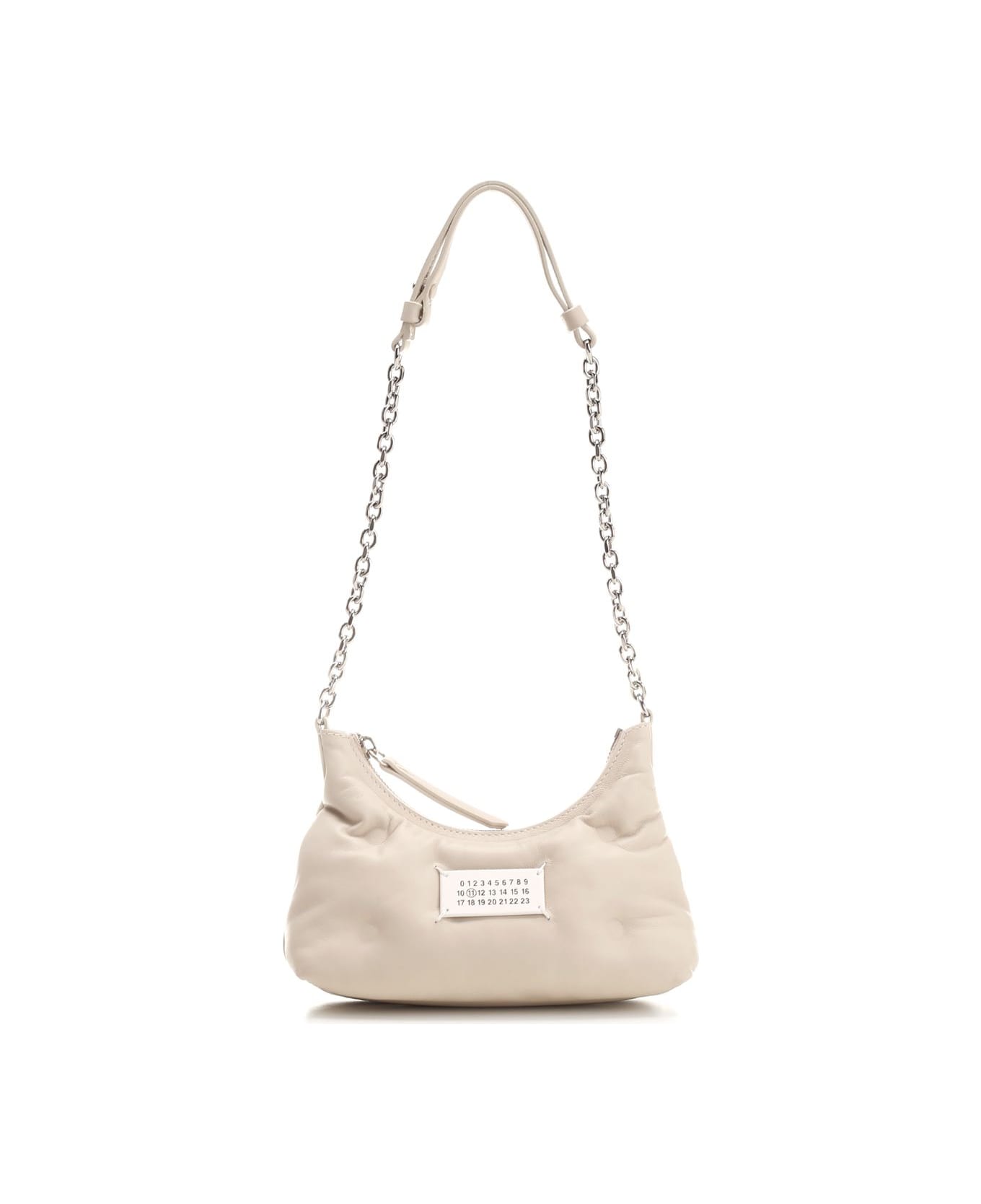 Maison Margiela "glam Slam" Micro Hobo Bag - Beige