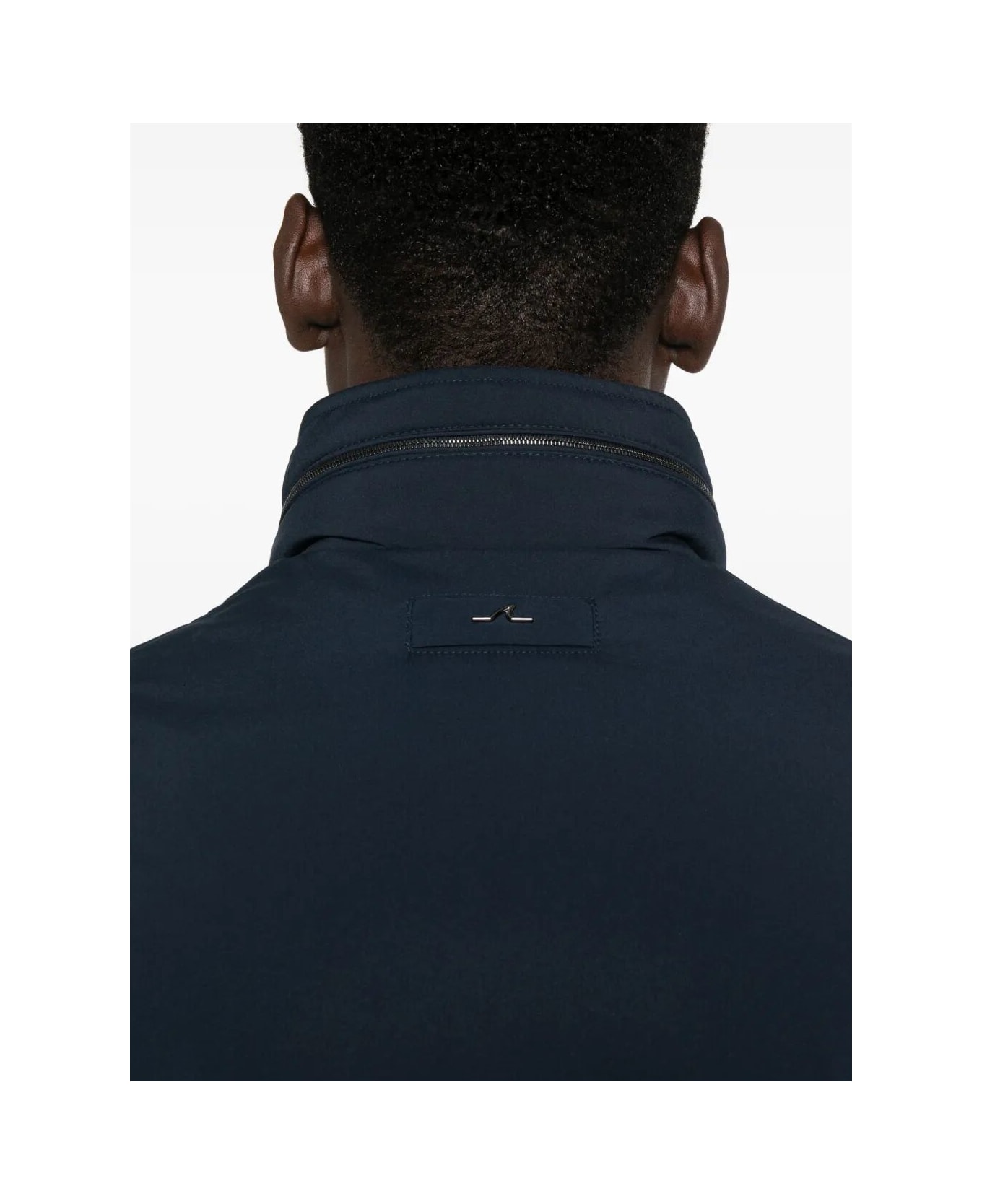 Paul&Shark Typhoon Platinum Save The Sea Field Jacket With Shark Fin - Blu