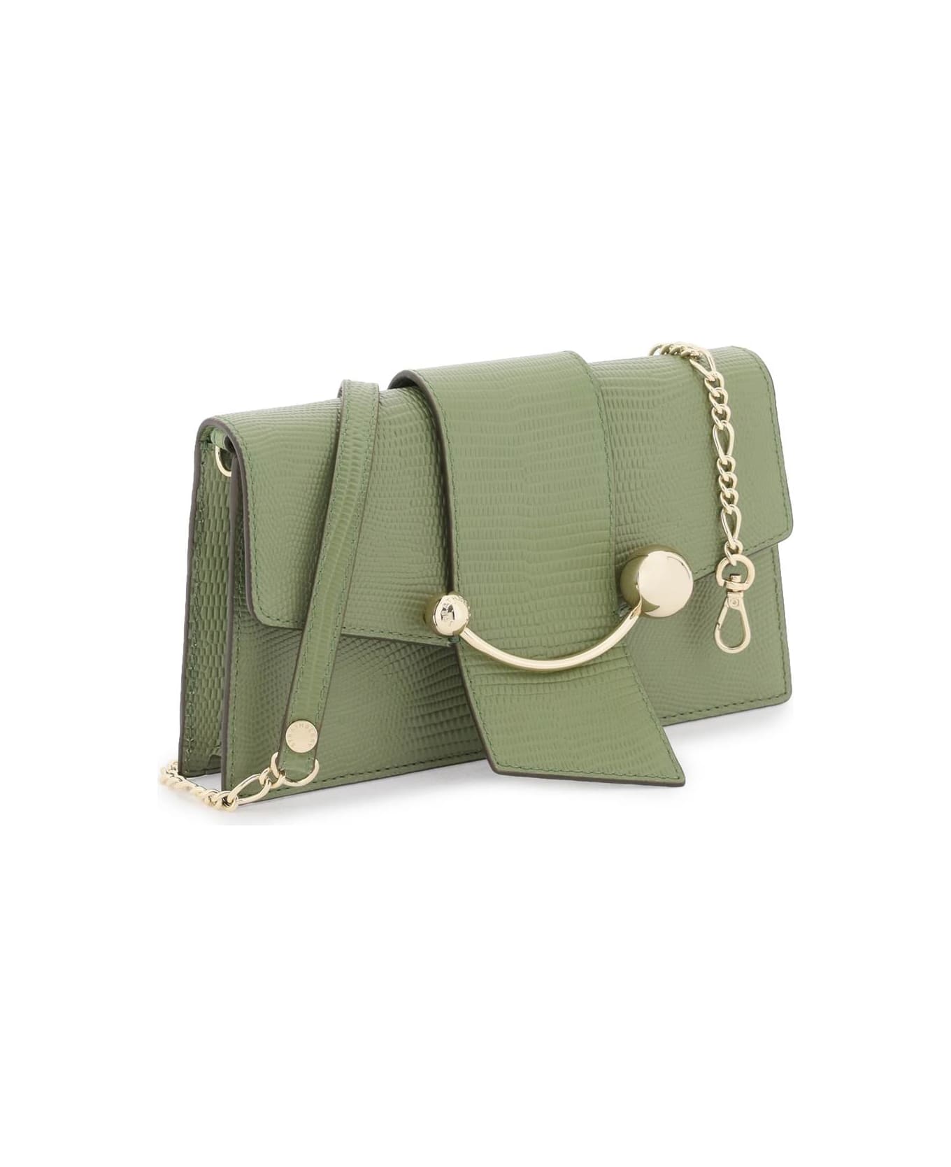Strathberry 'crescent On A Chain' Crossbody Mini Bag - OLIVE (Green)