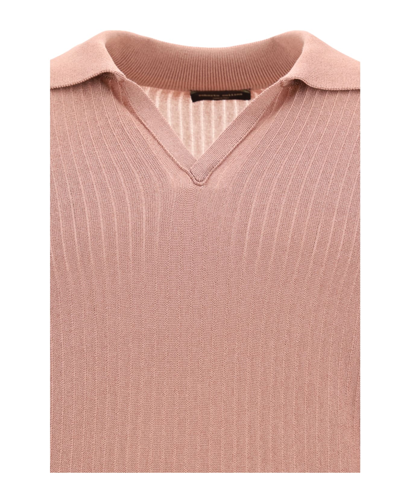 Roberto Collina Polo Shirt - Rosa ニットウェア