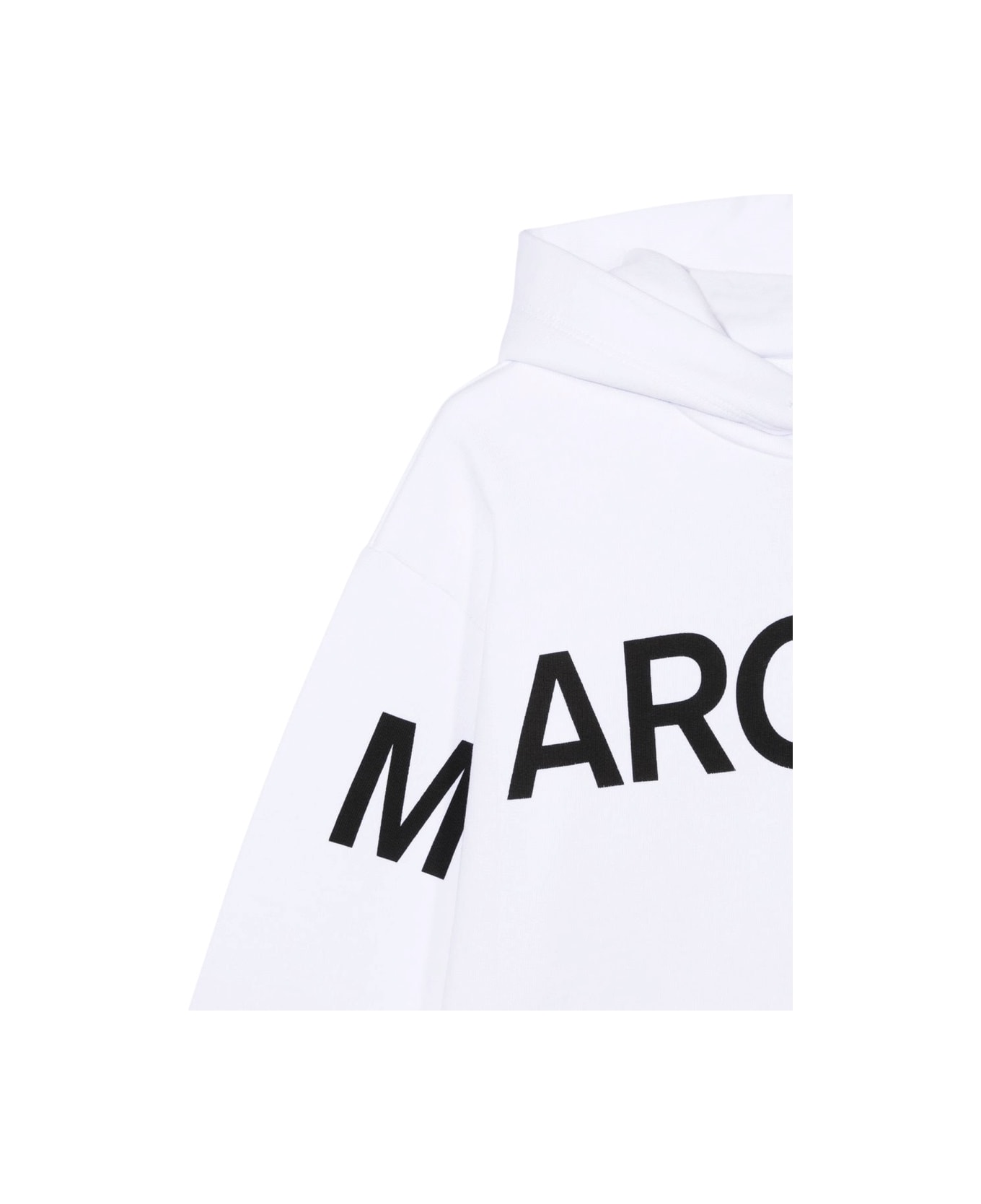 MM6 Maison Margiela Sweatshirt Logo And Wide Neck Standing - WHITE