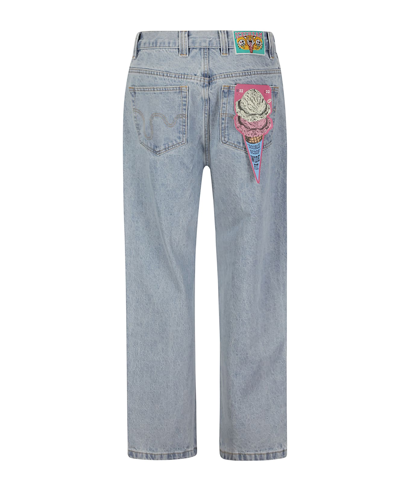 Icecream Running Dog Double Scoop Denim Pant - HEAVY WASH BLUE