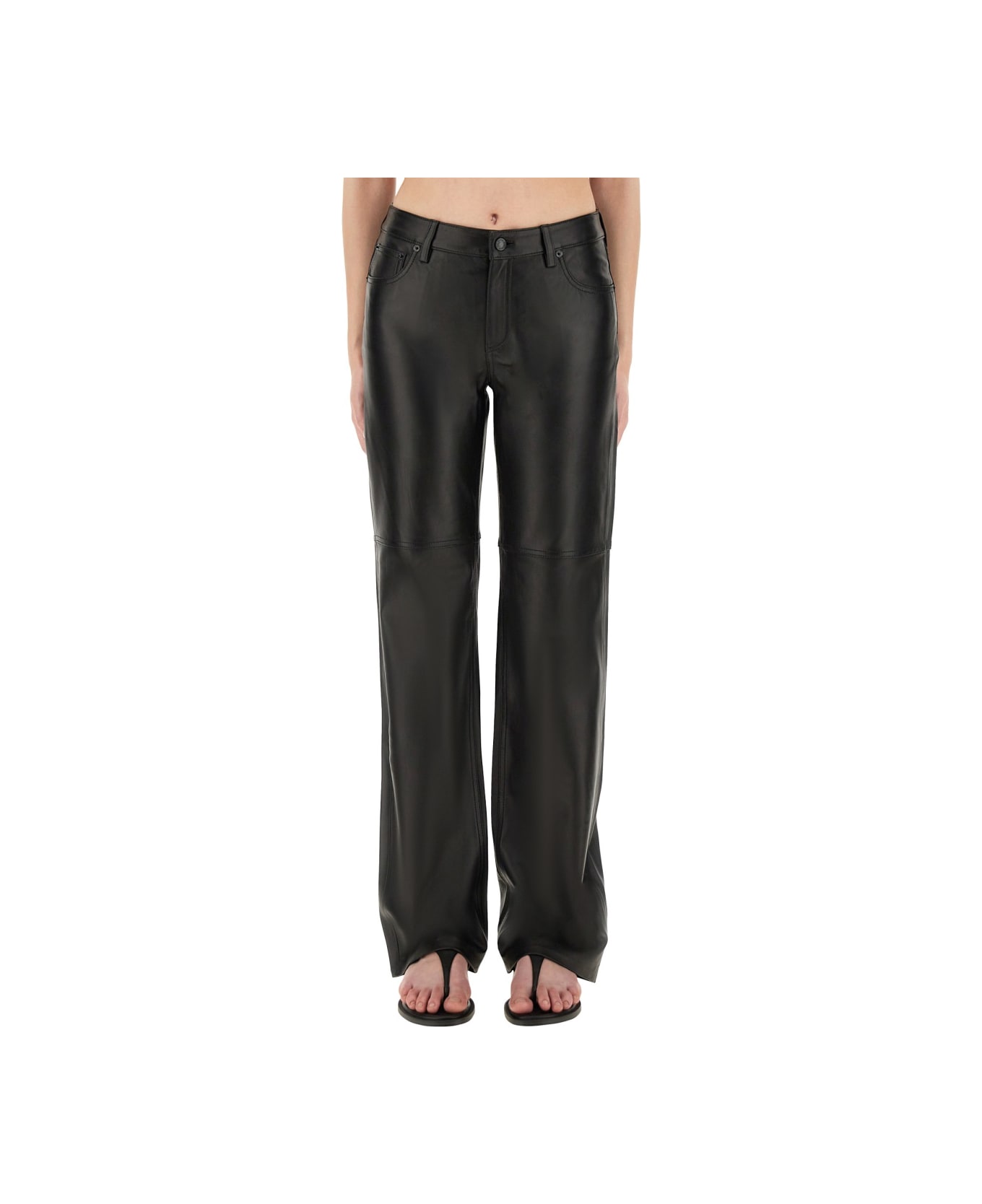 Michael Kors Leather Pants - BLACK