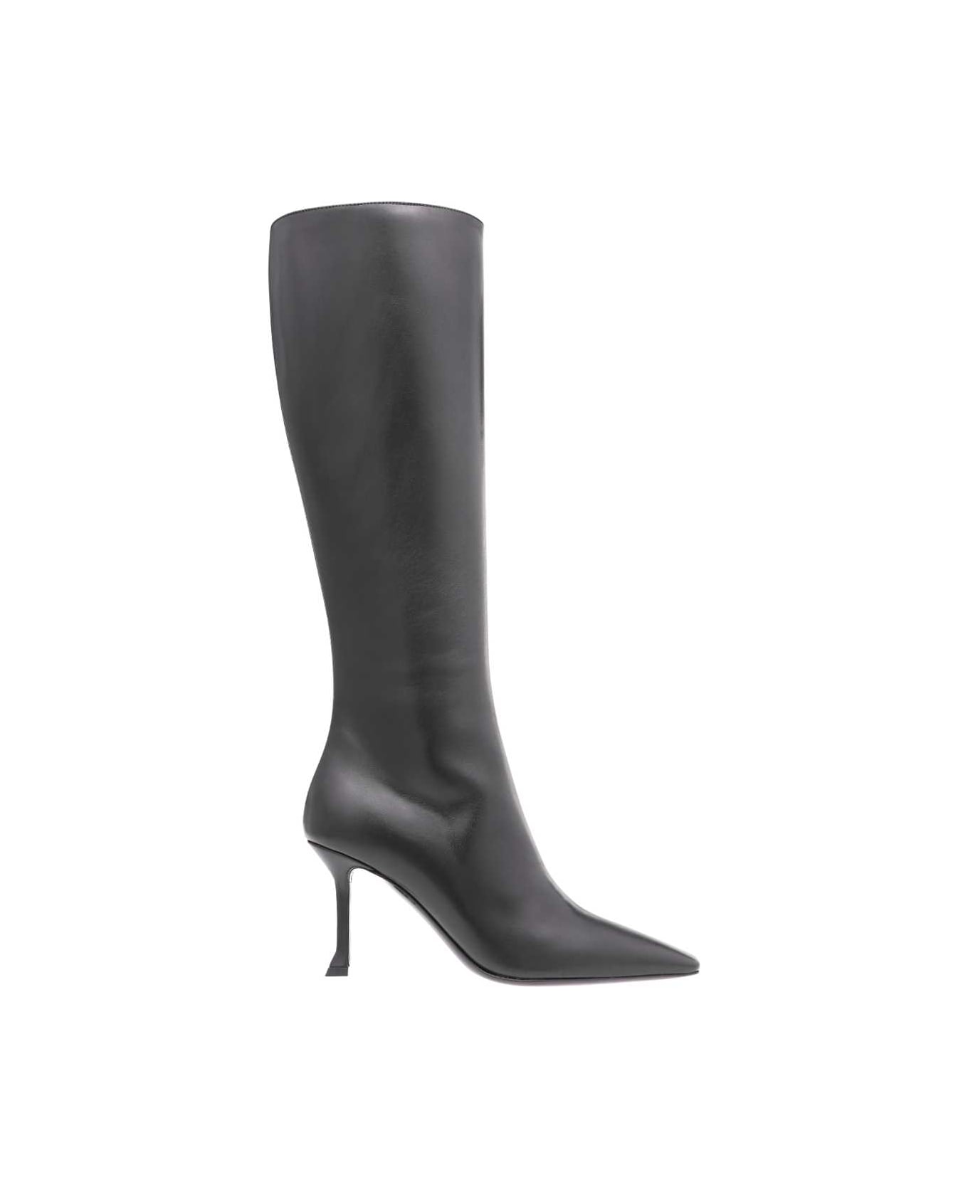 Ferragamo Leather Boots - black
