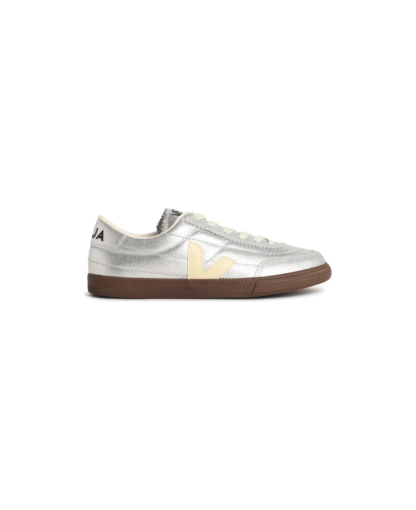 Veja 
panenka
 Silver O.t. Leather Sneakers - Silver