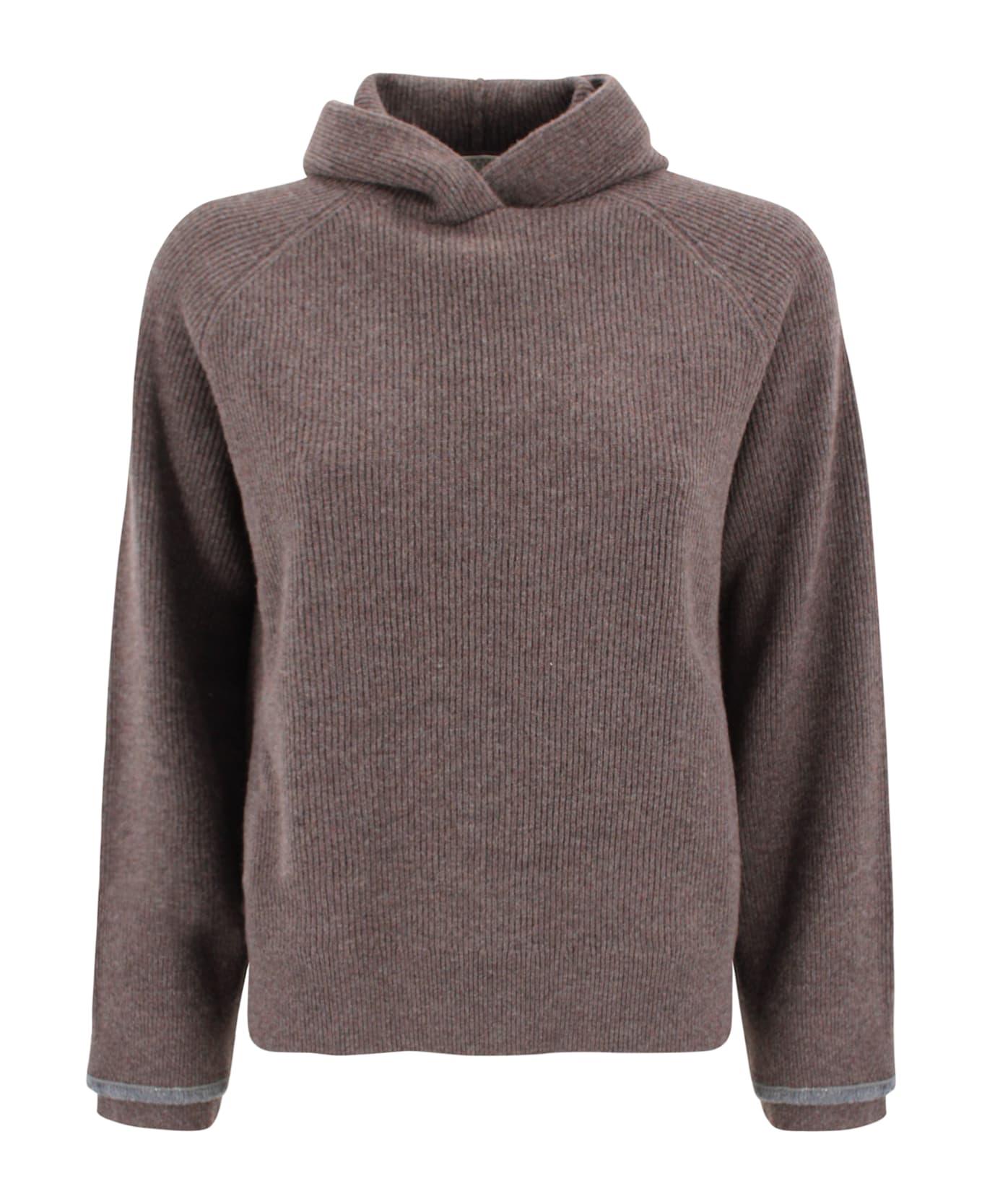 Brunello Cucinelli Hooded Sweater - Brown