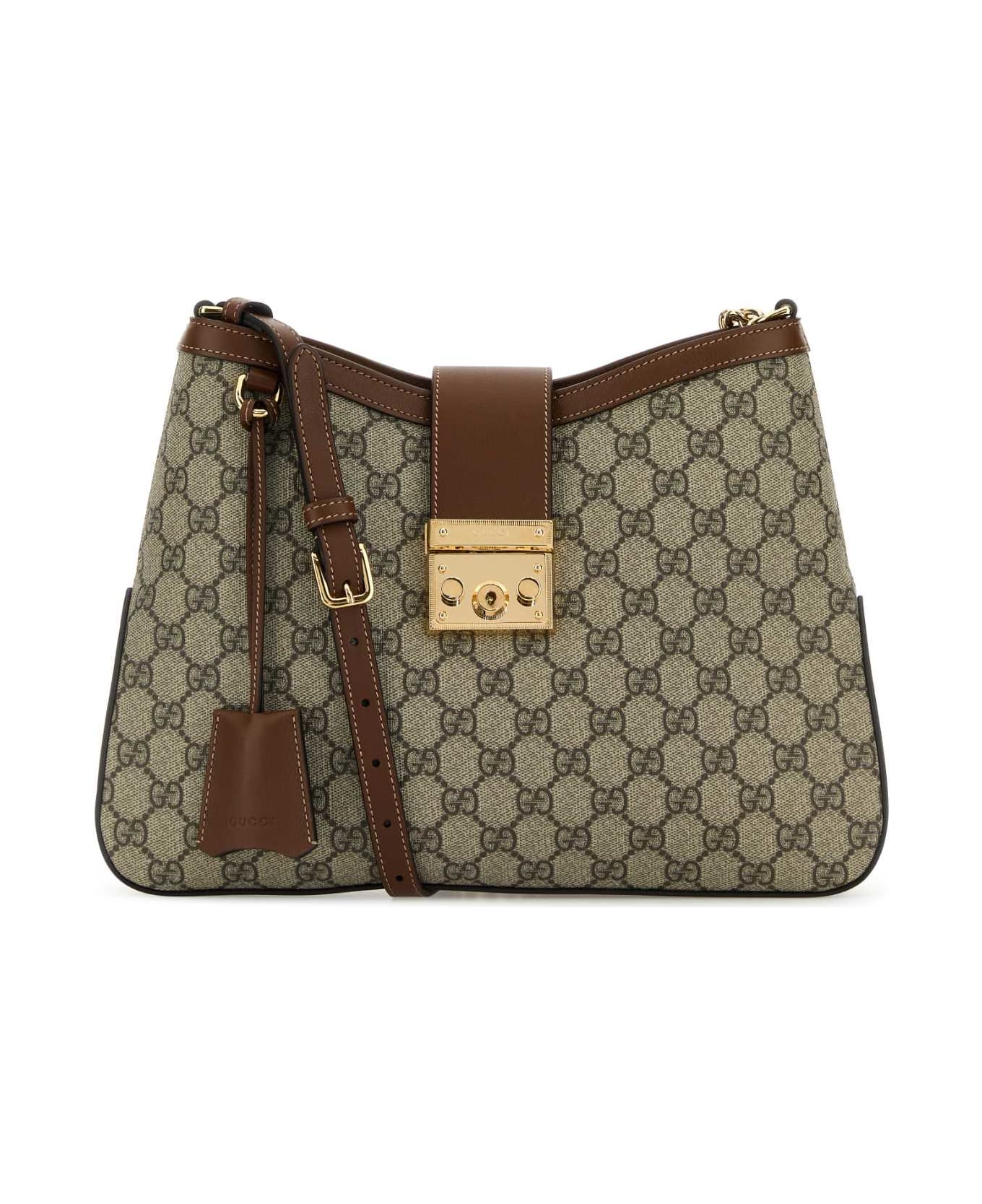 Gucci Gg Fabric Padlock Shoulder Bag - 8534