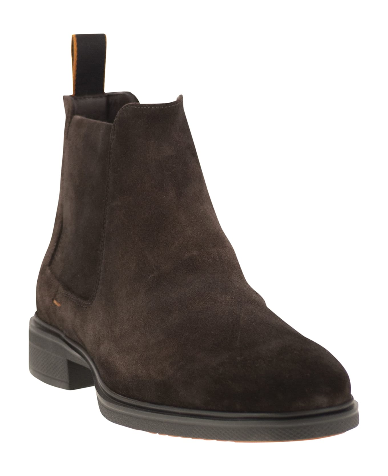 Santoni Suede Ankle Boots - Brown