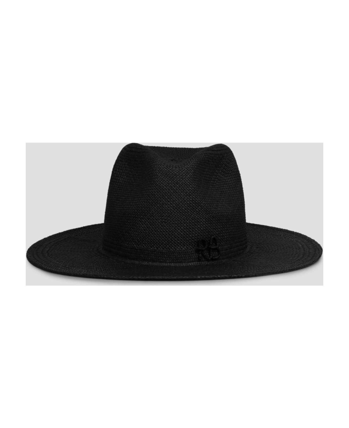 Ruslan Baginskiy Straw Fedora Hat - Black