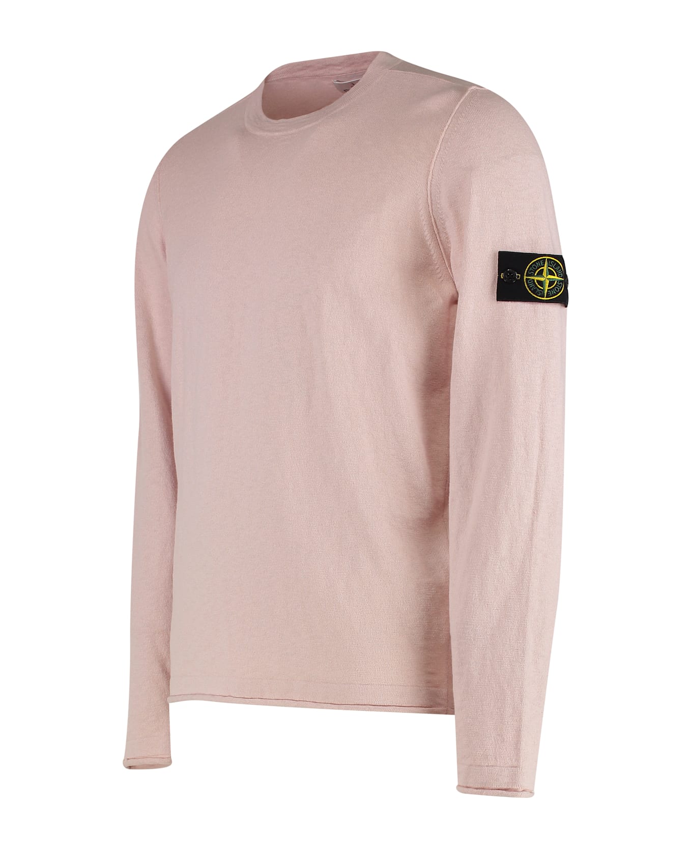 Stone Island Cotton Blend Crew-neck Sweatshirt - Pink