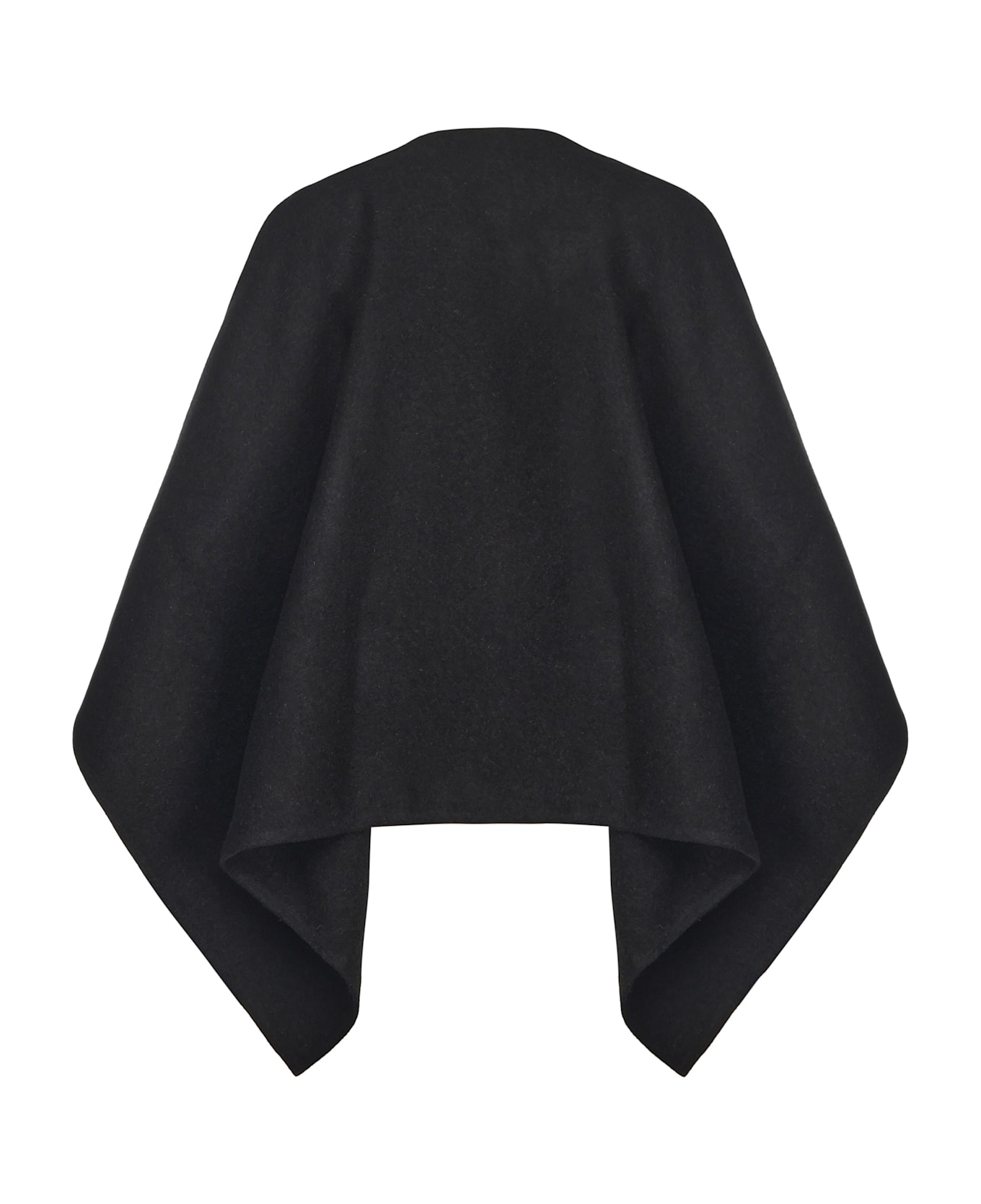 Max Mara Alpaca And Wool Cape - Nero