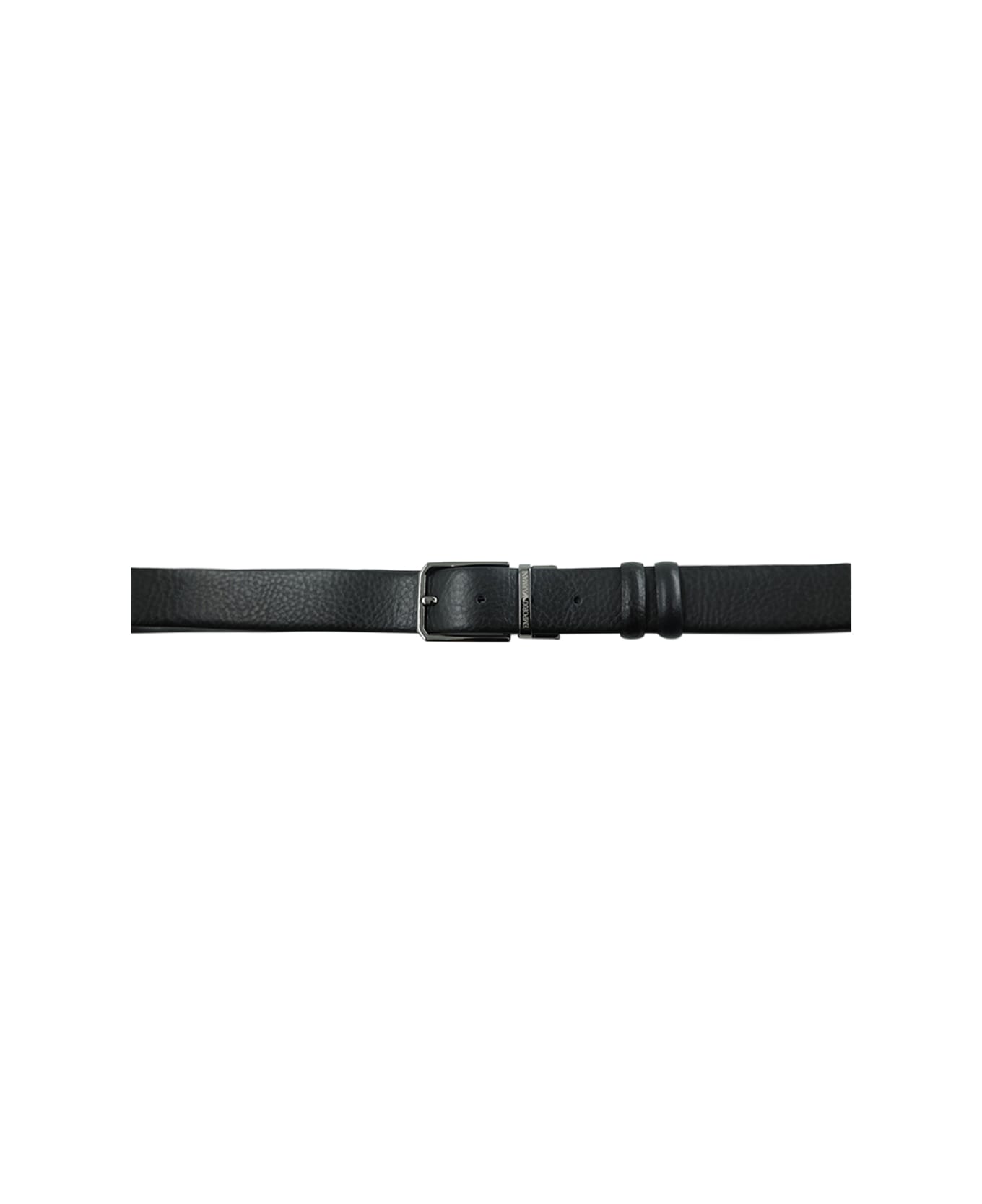 Emporio Armani Leather Belt - Nero