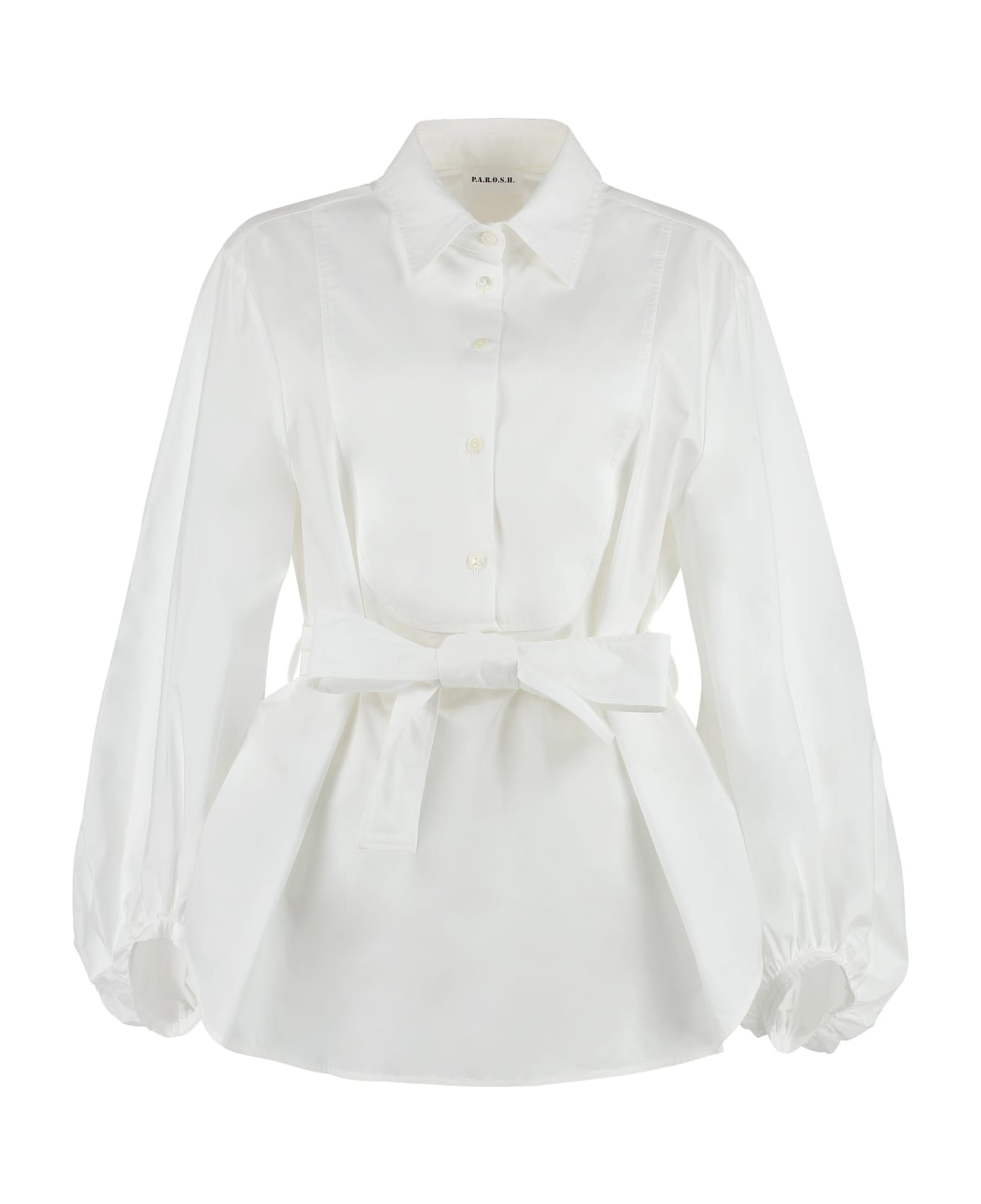 Parosh Cotton Shirt - White