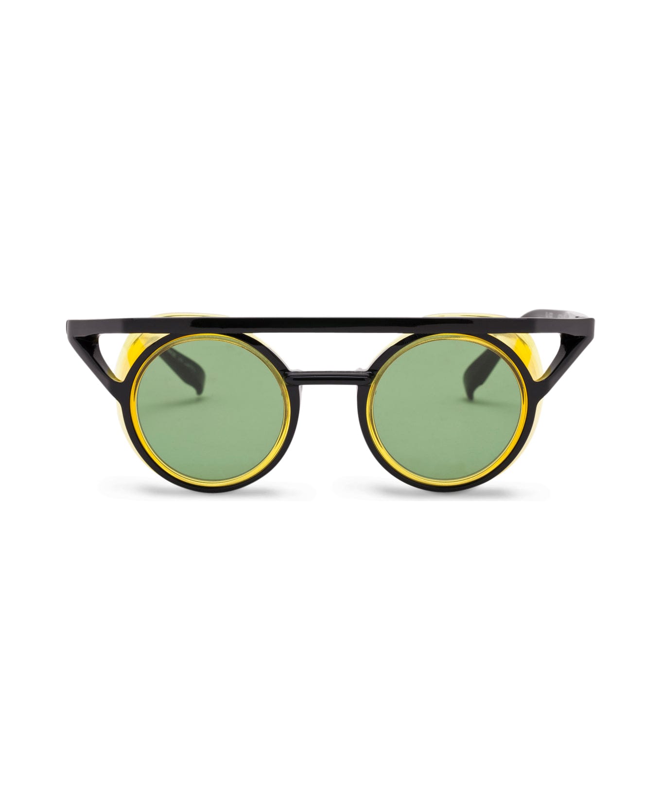 FACTORY900 El 002-001-666 Sunglasses - transparent black/yellow サングラス