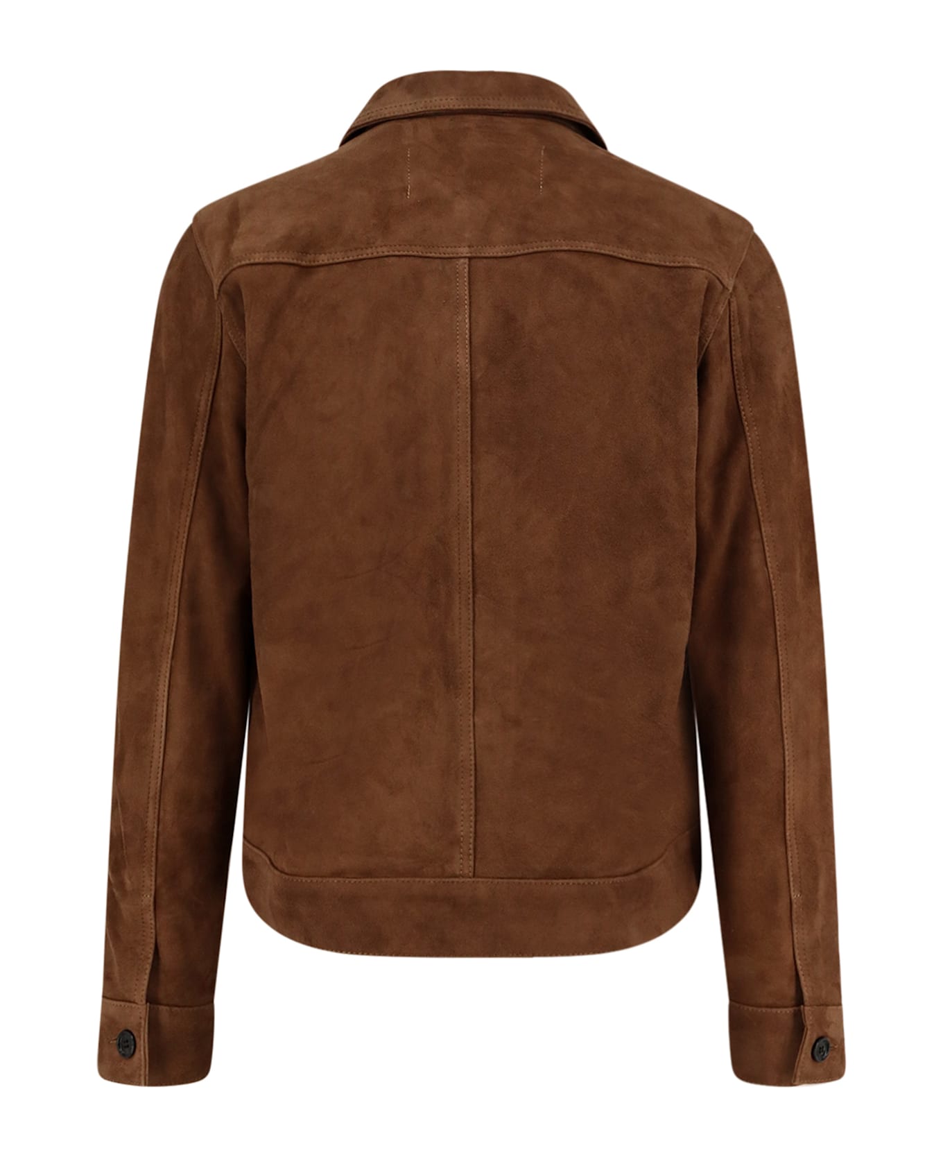 Ami Alexandre Mattiussi Suede Jacket - Brown