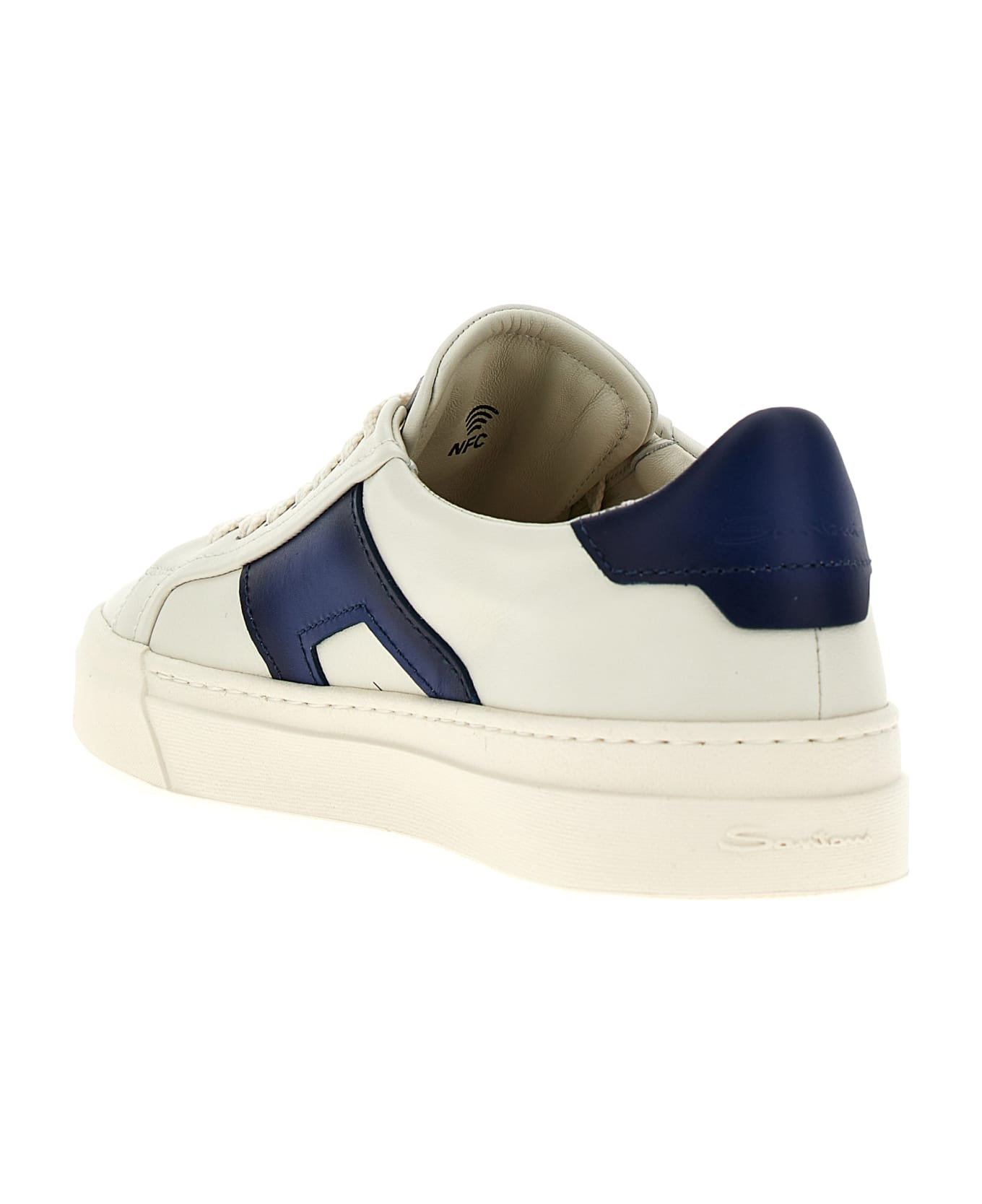 Santoni 'double Buckle' Sneakers - Blue