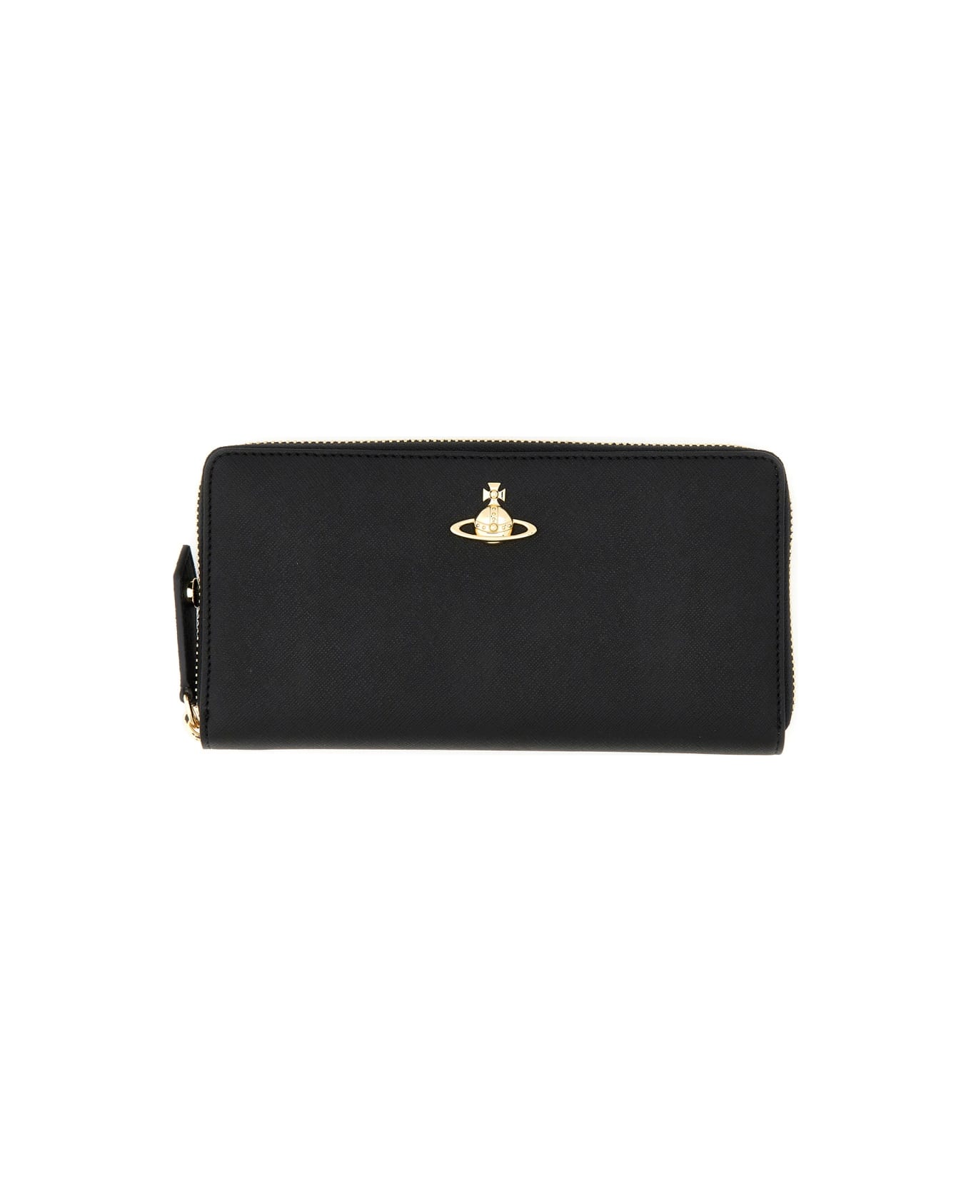Vivienne Westwood Zipped Wallet - BLACK