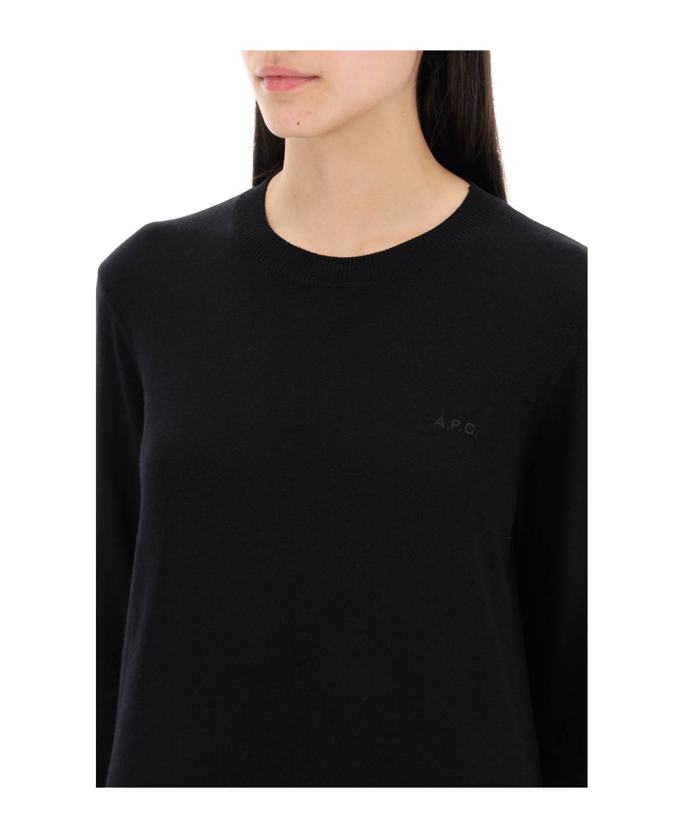 A.P.C. Wool Crewneck Pullover - NOIR (Black)