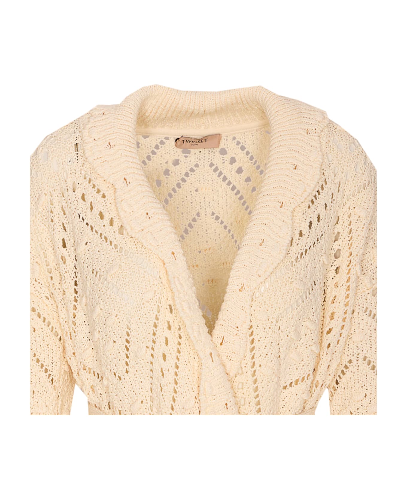 TwinSet Knitted Cardigan - White