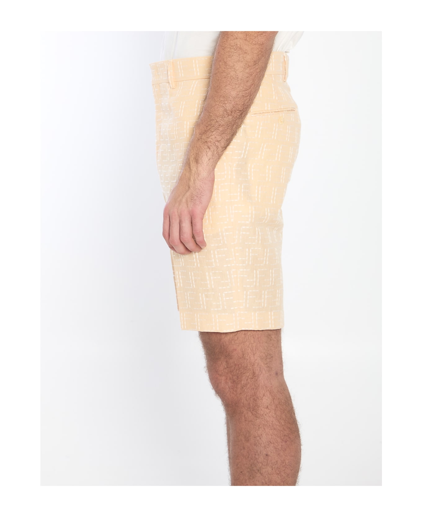Fendi Bermuda Shorts - Beige