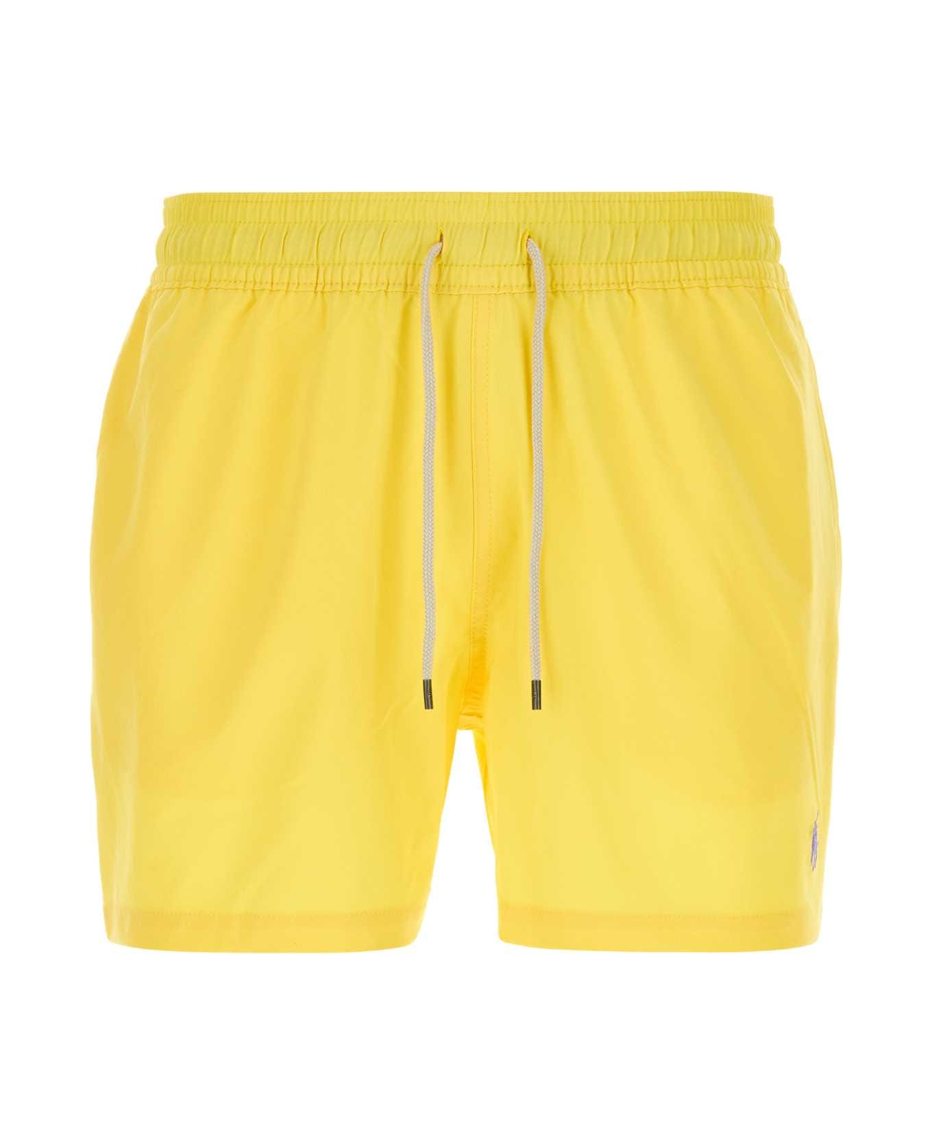Polo Ralph Lauren Yellow Stretch Polyester Swimming Shorts - OASISYELLOW 水着