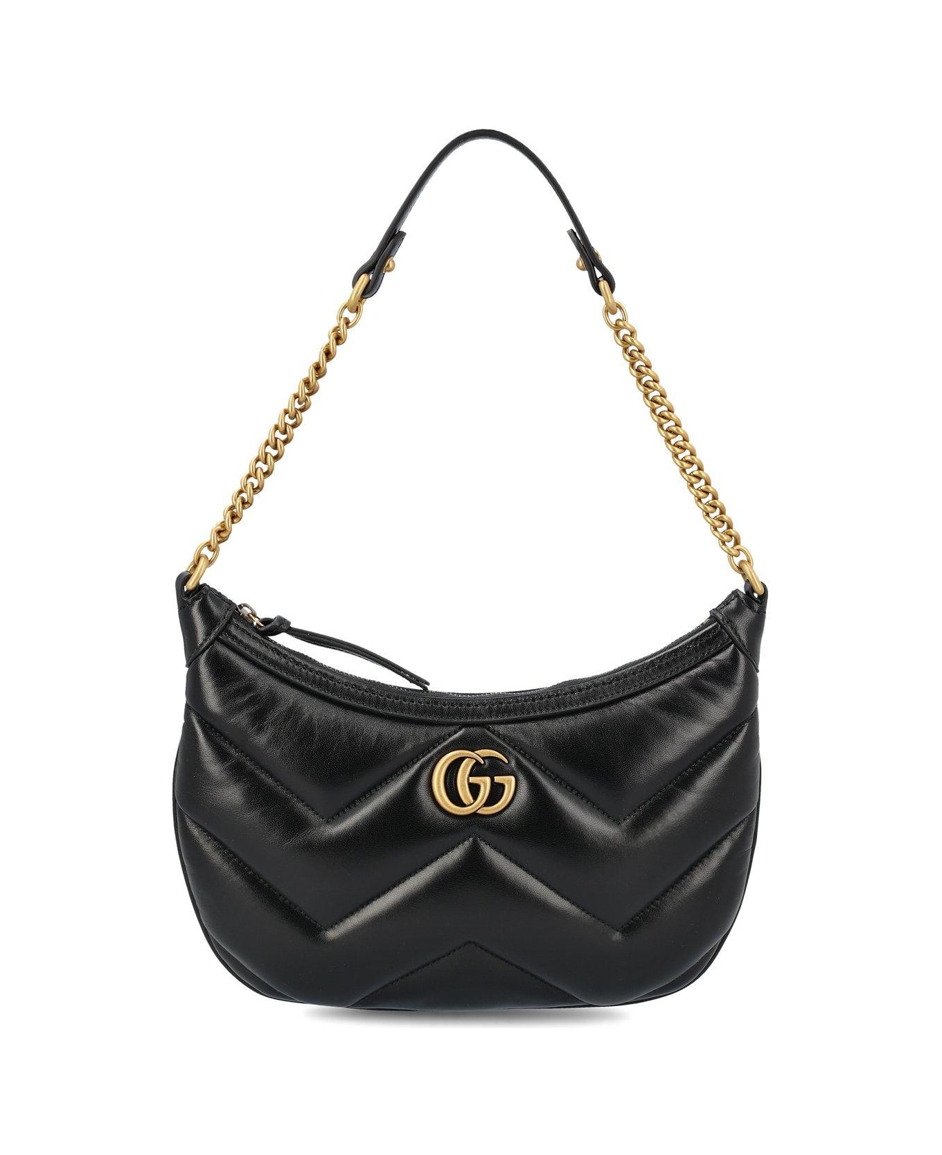Gucci Gg Marmont Small Shoulder Bag - Black トートバッグ