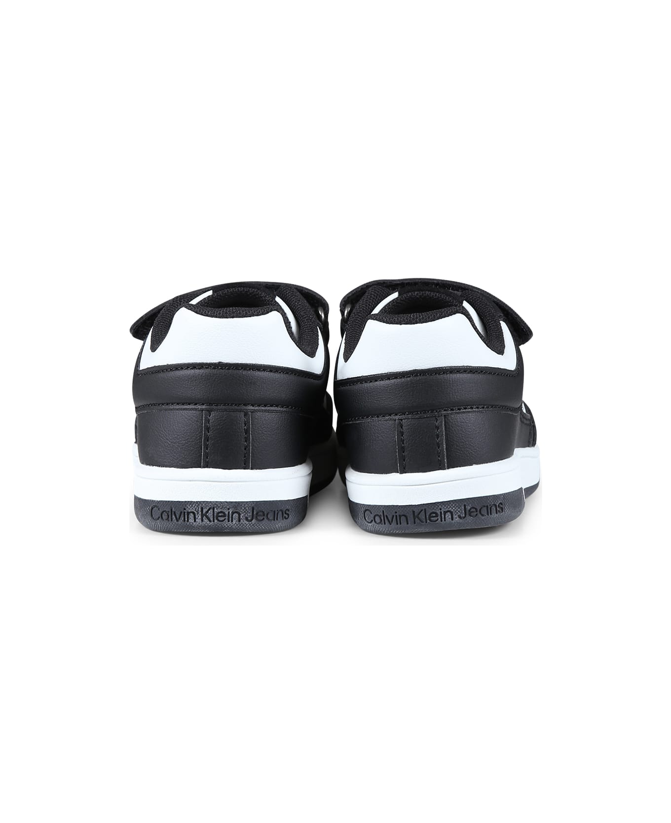 Calvin Klein Black Sneakers For Kids With Logo - Black