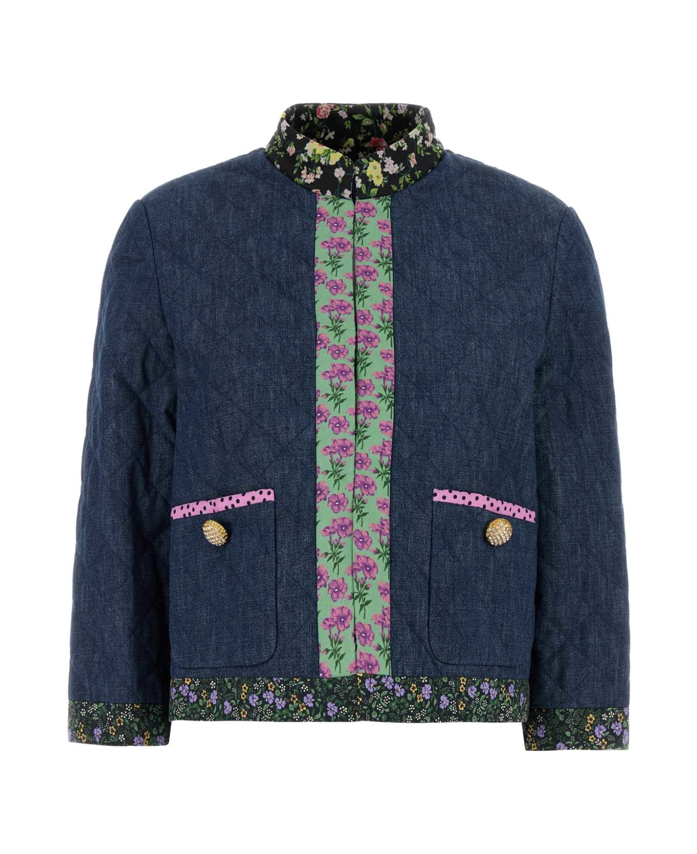 Valentino Garavani Blue Chambray Blazer - BLUMEDIO
