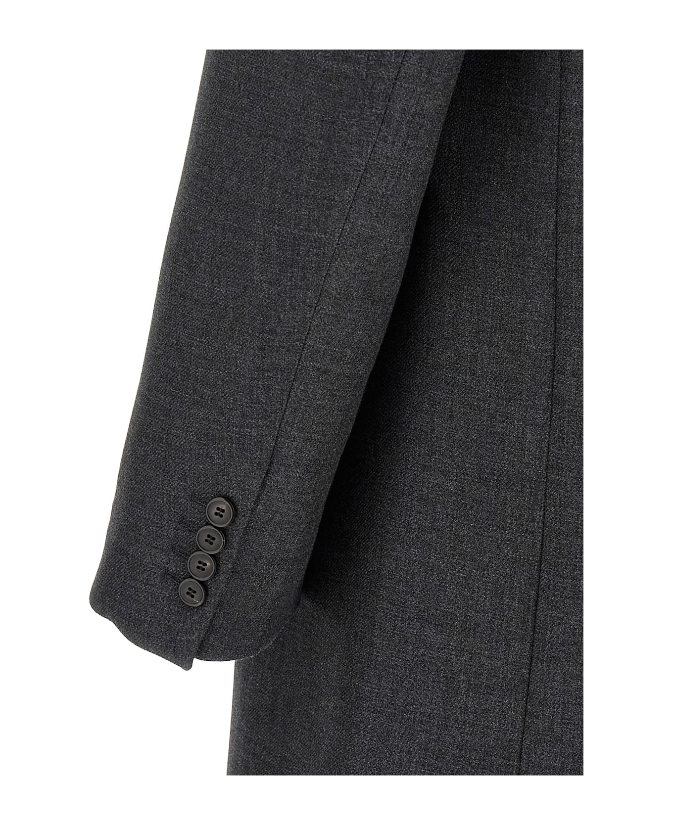 Dries Van Noten Double-breasted Coat - Gray