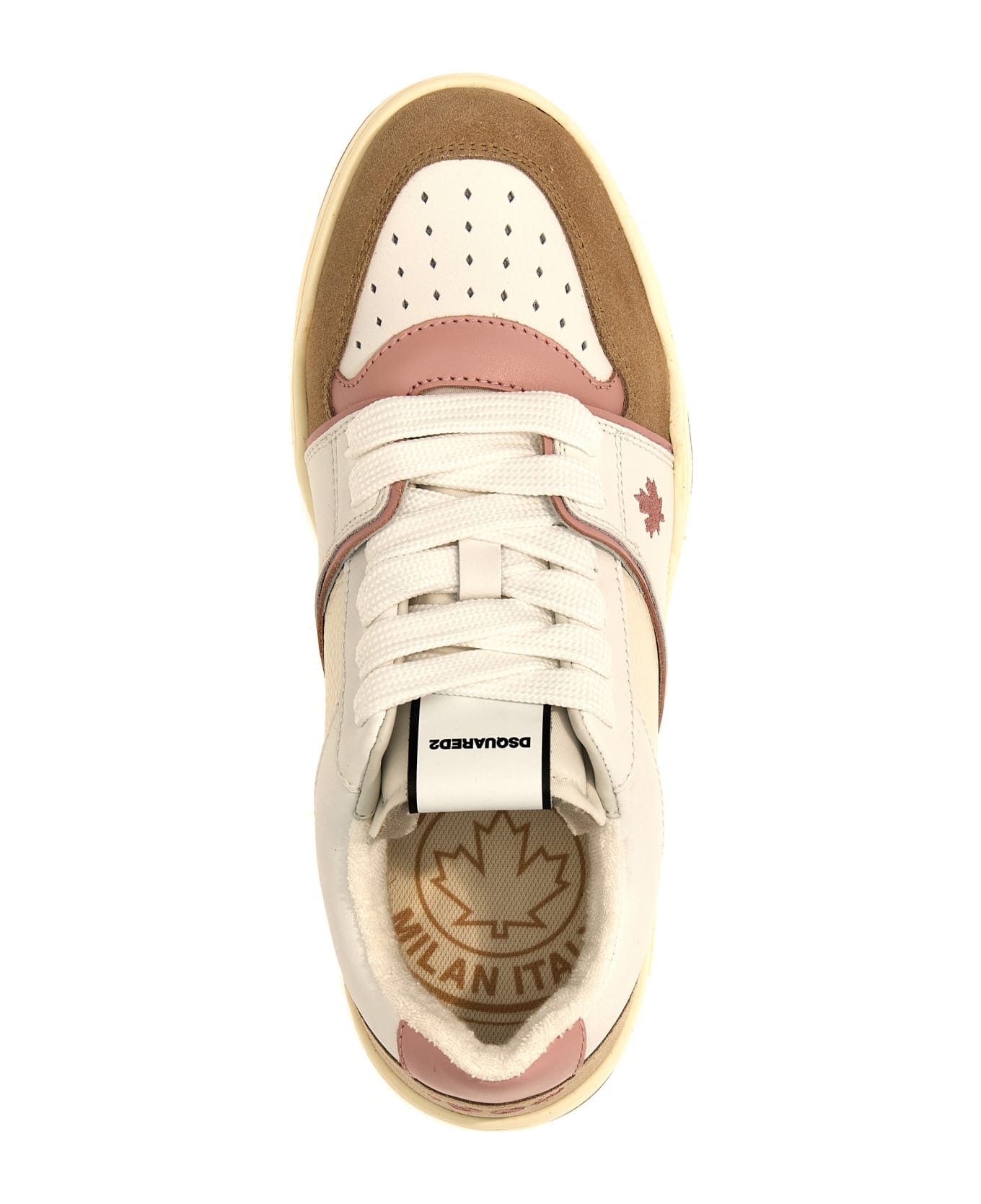 Dsquared2 'spiker' Sneakers - Bianco Rosa Beige