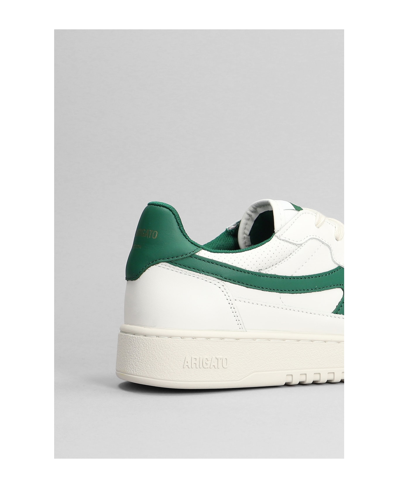 Axel Arigato Dice-a Sneaker Sneakers In White Leather - White Green