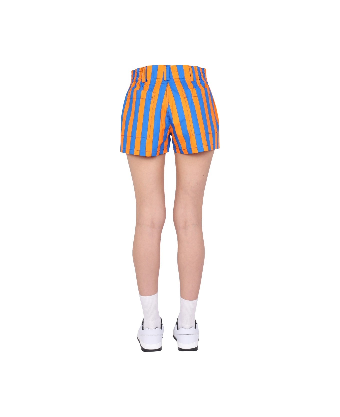 Sunnei Striped Pattern Shorts - MULTICOLOUR