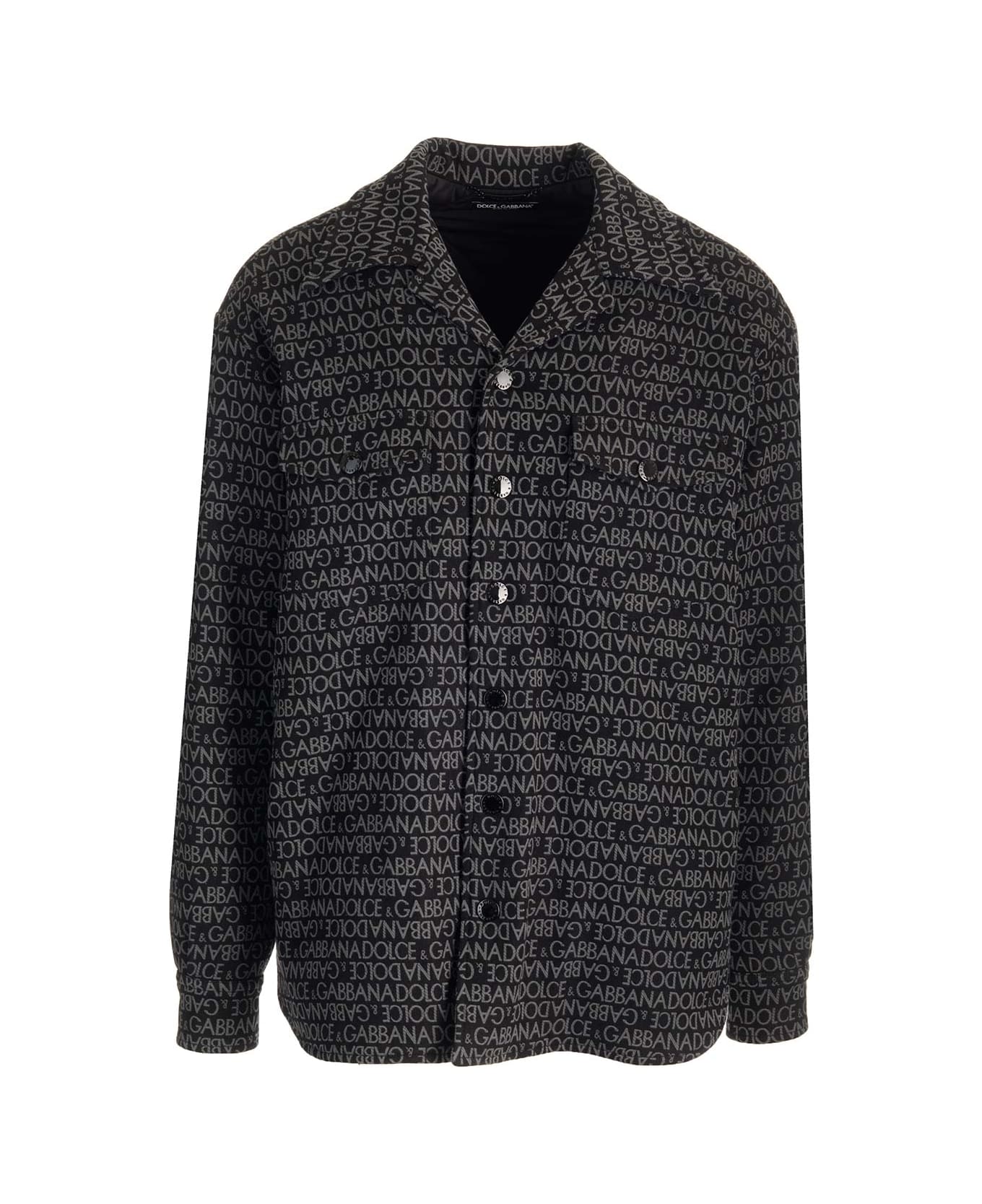 Dolce & Gabbana Monogram Jacquard Padded Overshirt